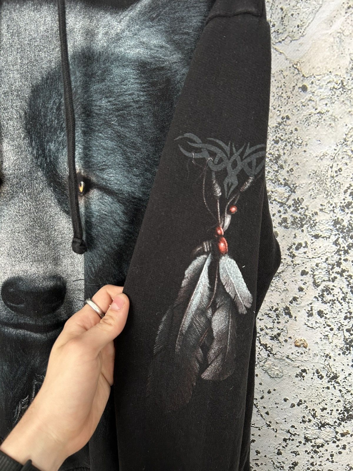 Vintage Vintage Wolf Animal Graphic Hoodie Rock Grunge Punk Skate Size US M / EU 48-50 / 2 - 5 Thumbnail