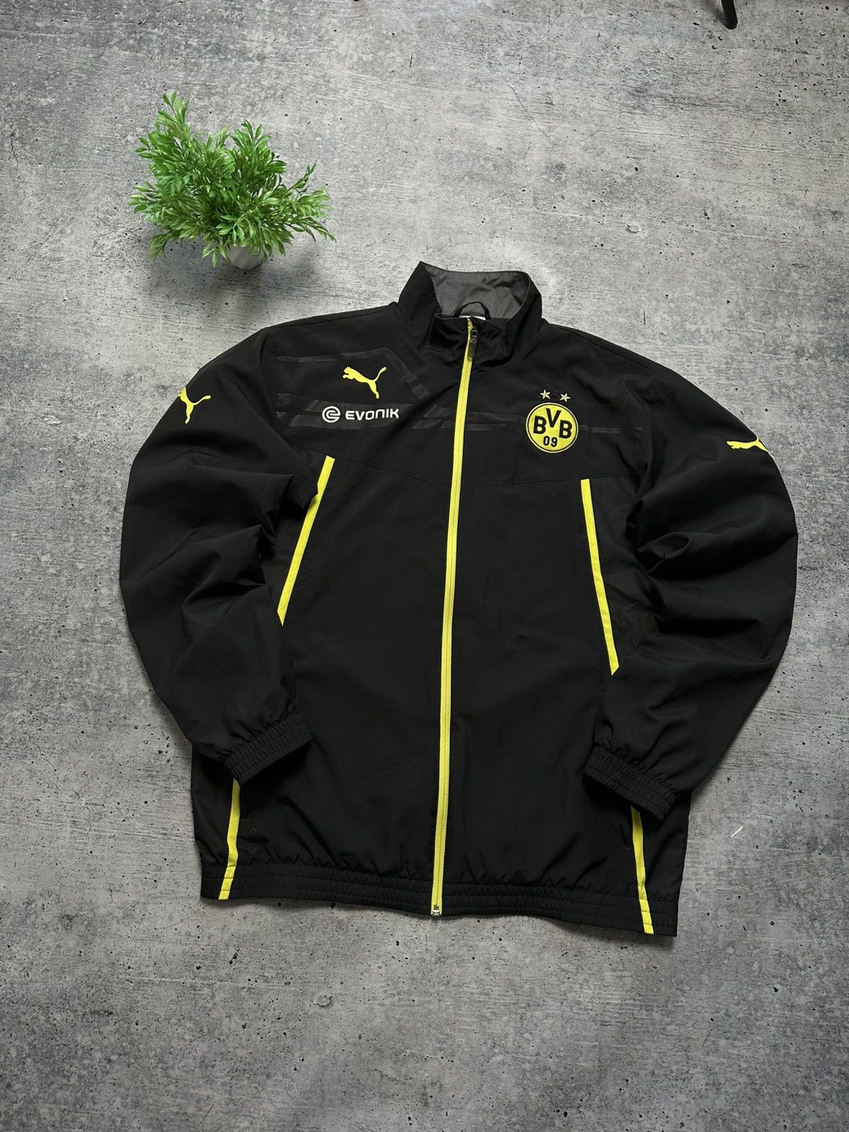 Puma Borussia Dortmund Puma Football Soccer Training Jacket BVB Size US L / EU 52-54 / 3 - 2 Thumbnail