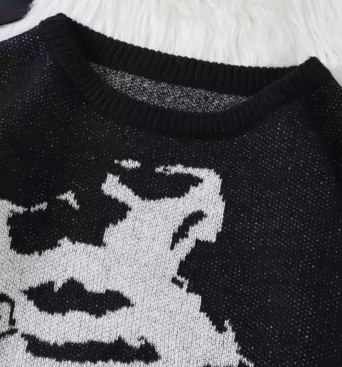 Japanese Brand Dinosaur Skeleton Sweater Jacquard Knitted Sweatshirt Size US L / EU 52-54 / 3 - 3 Thumbnail