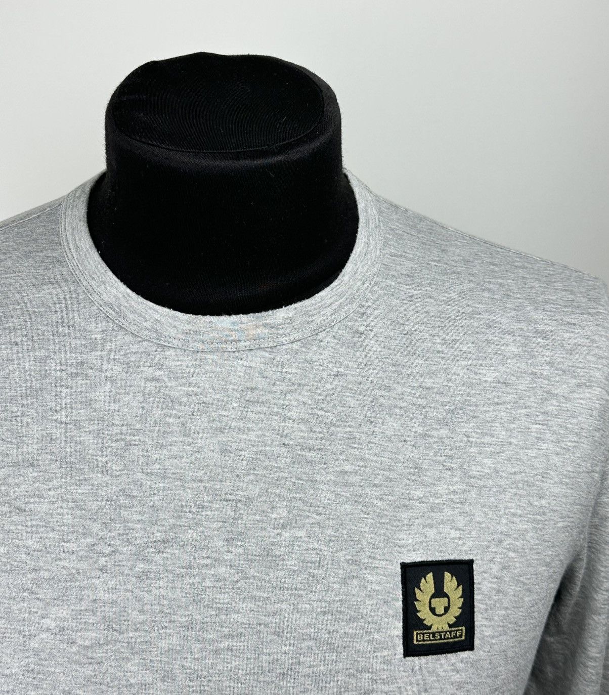 Belstaff Belstaff Mens Long Sleeve Cotton T-Shirt Gray Size M Size US M / EU 48-50 / 2 - 2 Thumbnail