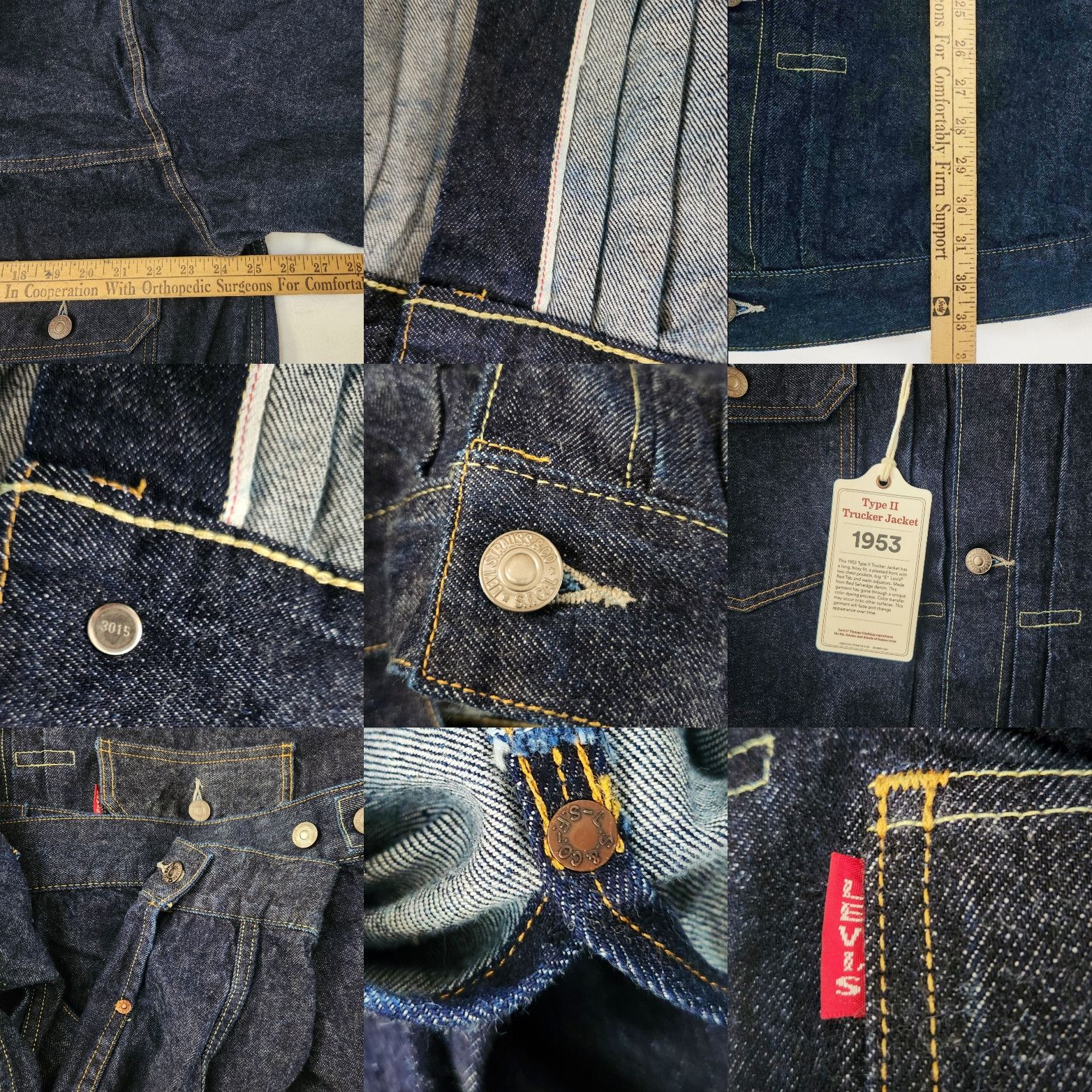 LVC × Levi's Levi's 507 XX LVC Type 2 II Raw Selvedge Denim Jacket NWT 42 Size US L / EU 52-54 / 3 - 21 Thumbnail