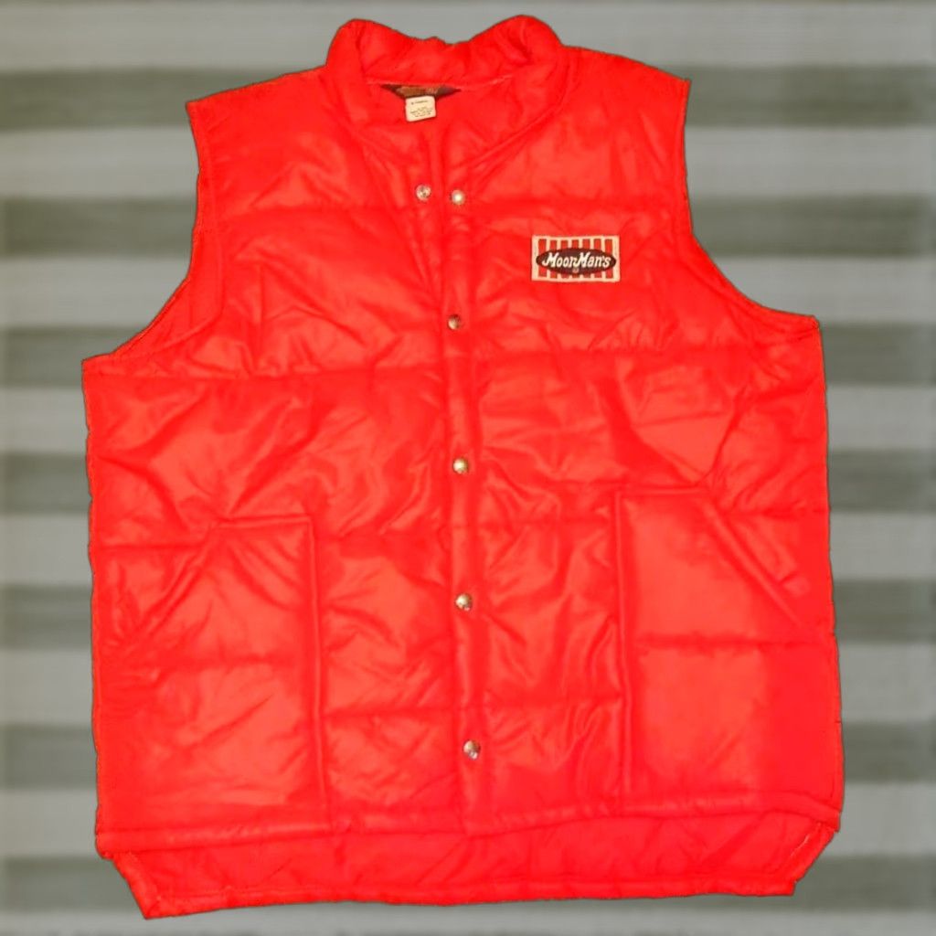 Vintage VINTAGE Swingster MoorMan's Red Puffer Vest XL XL USA Made - 1980s Outdoor Nylon Farm Mens Size US XL / EU 56 / 4 - 1 Thumbnail