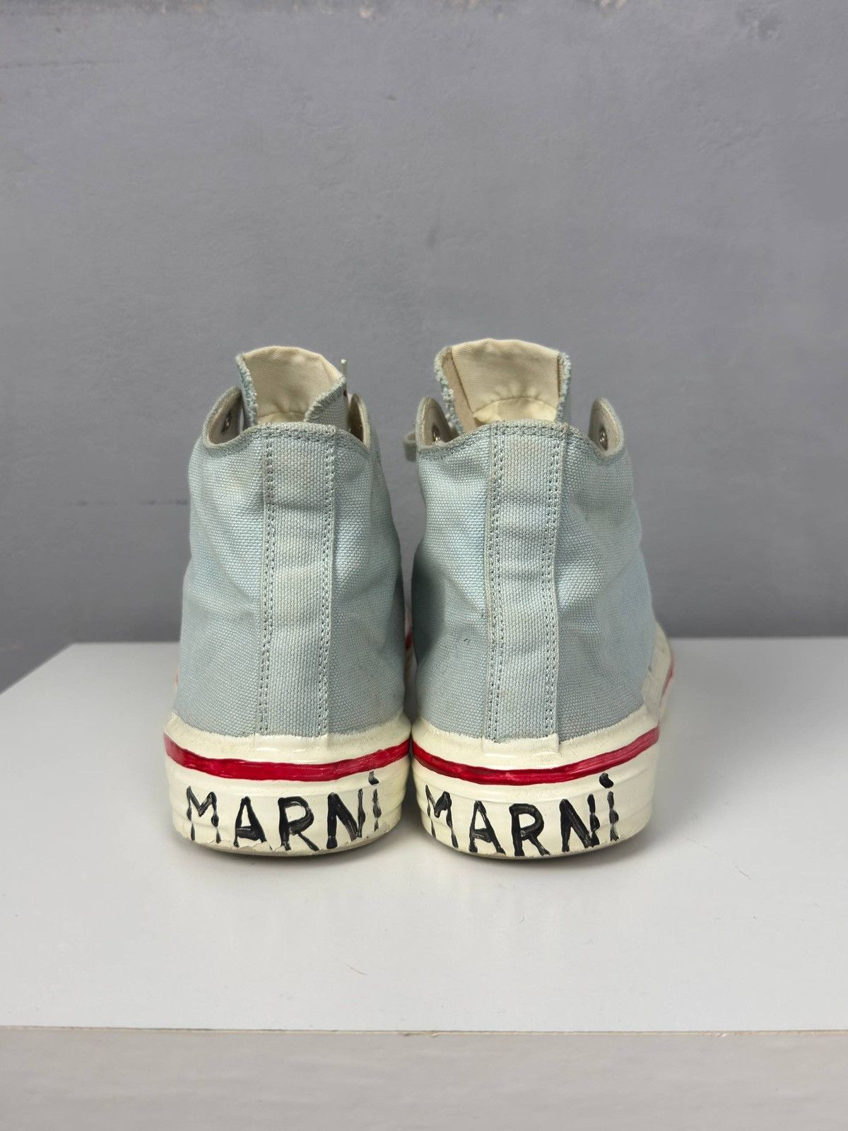 Marni Marni High Top Canvas Sneakers EU 39 Logo Size US 8 / IT 38 - 5 Thumbnail