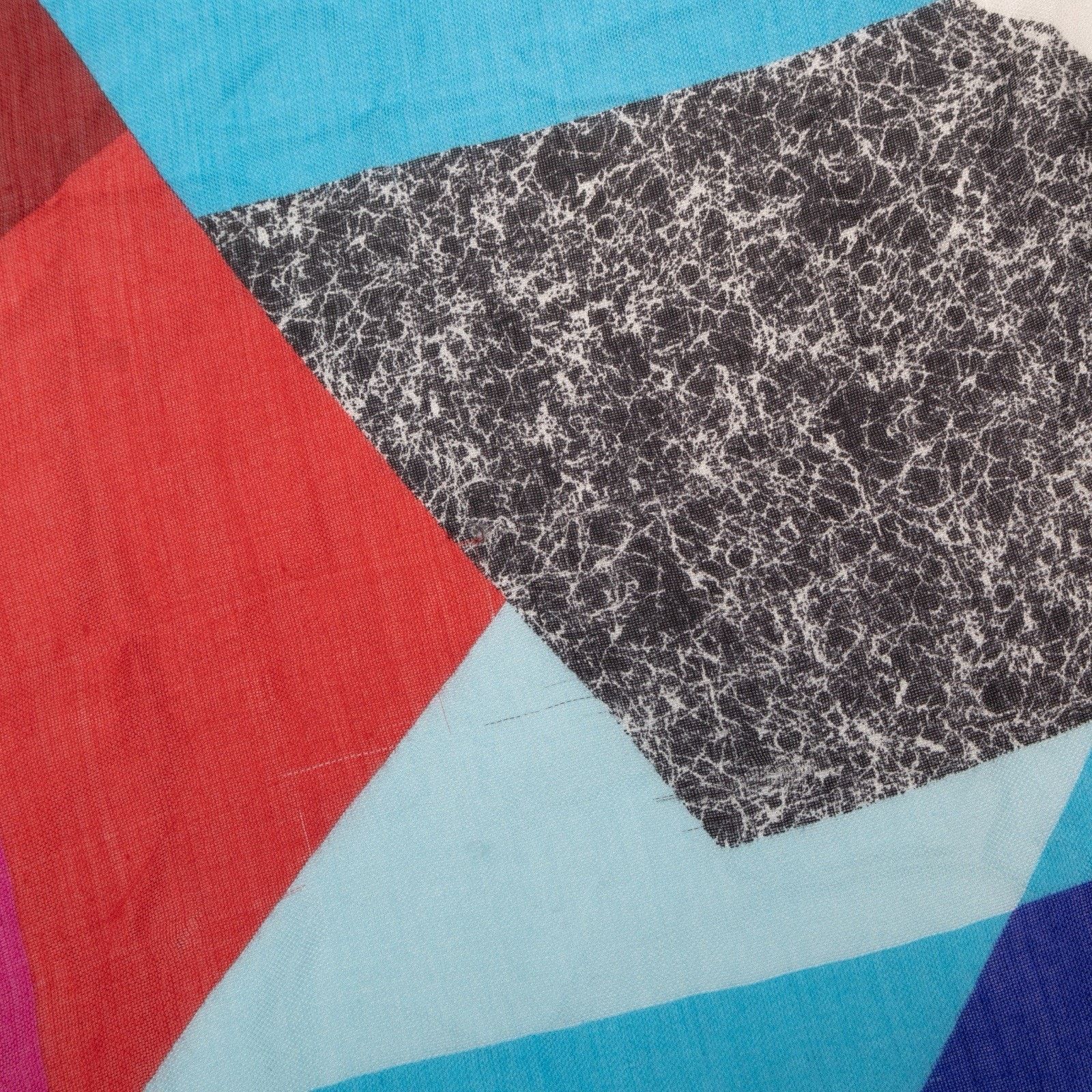 Fendi FENDI Abstract Geometric Birds Wool/Silk Square Scarf Shawl Size ONE SIZE - 5 Thumbnail