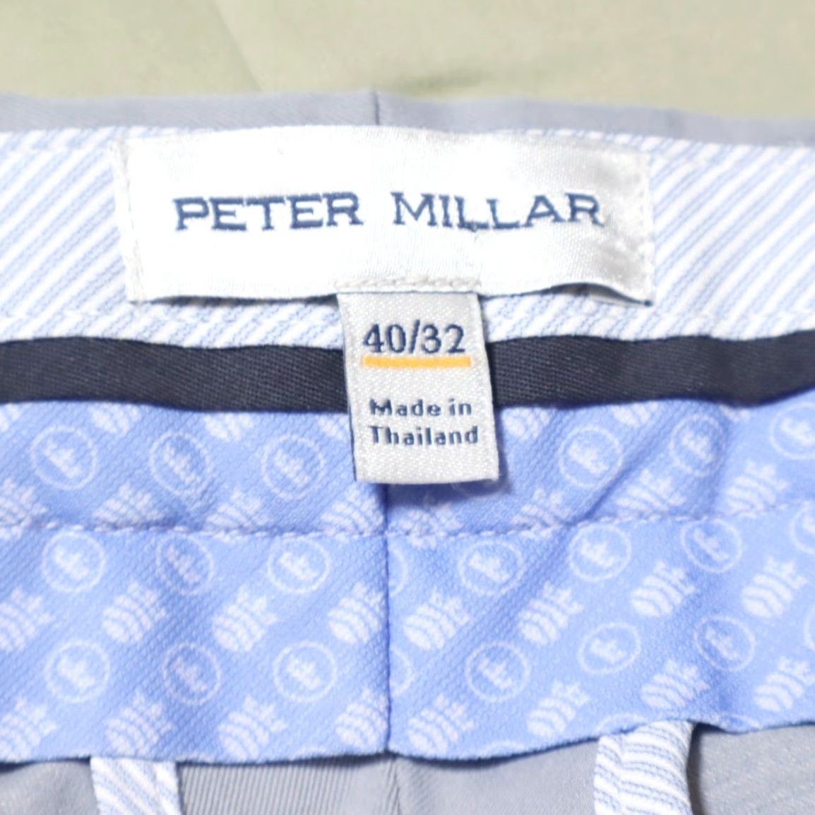 Peter Millar Peter Millar Raleigh Performance Trouser Golf Pants Gray 40 Mens Chino Regular Inseam 32in 40- Waist Polyester Woven Solid Stylish Pants Size US 40 / EU 56 - 5 Thumbnail