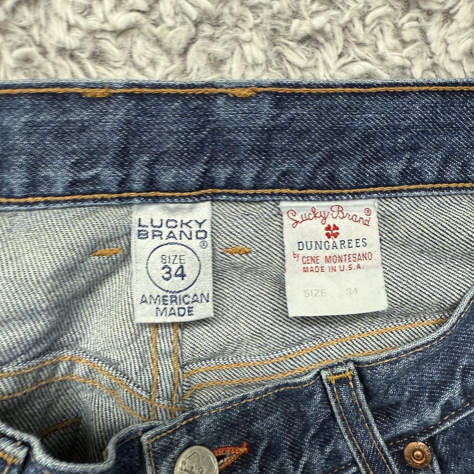 Other Lucky Brand Straight Leg Blue Jeans Size US 34 / EU 50 - 3 Thumbnail