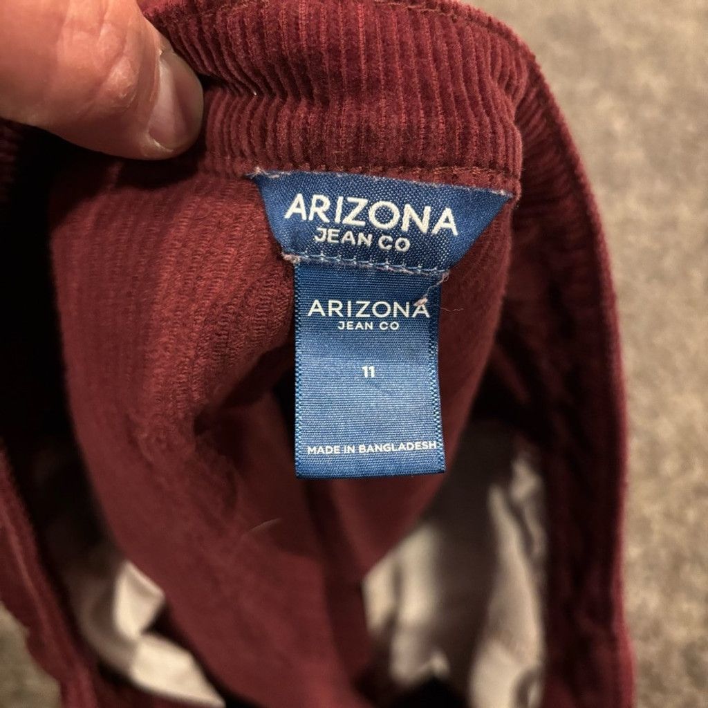 Arizona Jean Co. Arizona Burgundy Corduroy Mini Skirt Size 34" / US 12 / IT 48 - 5 Thumbnail