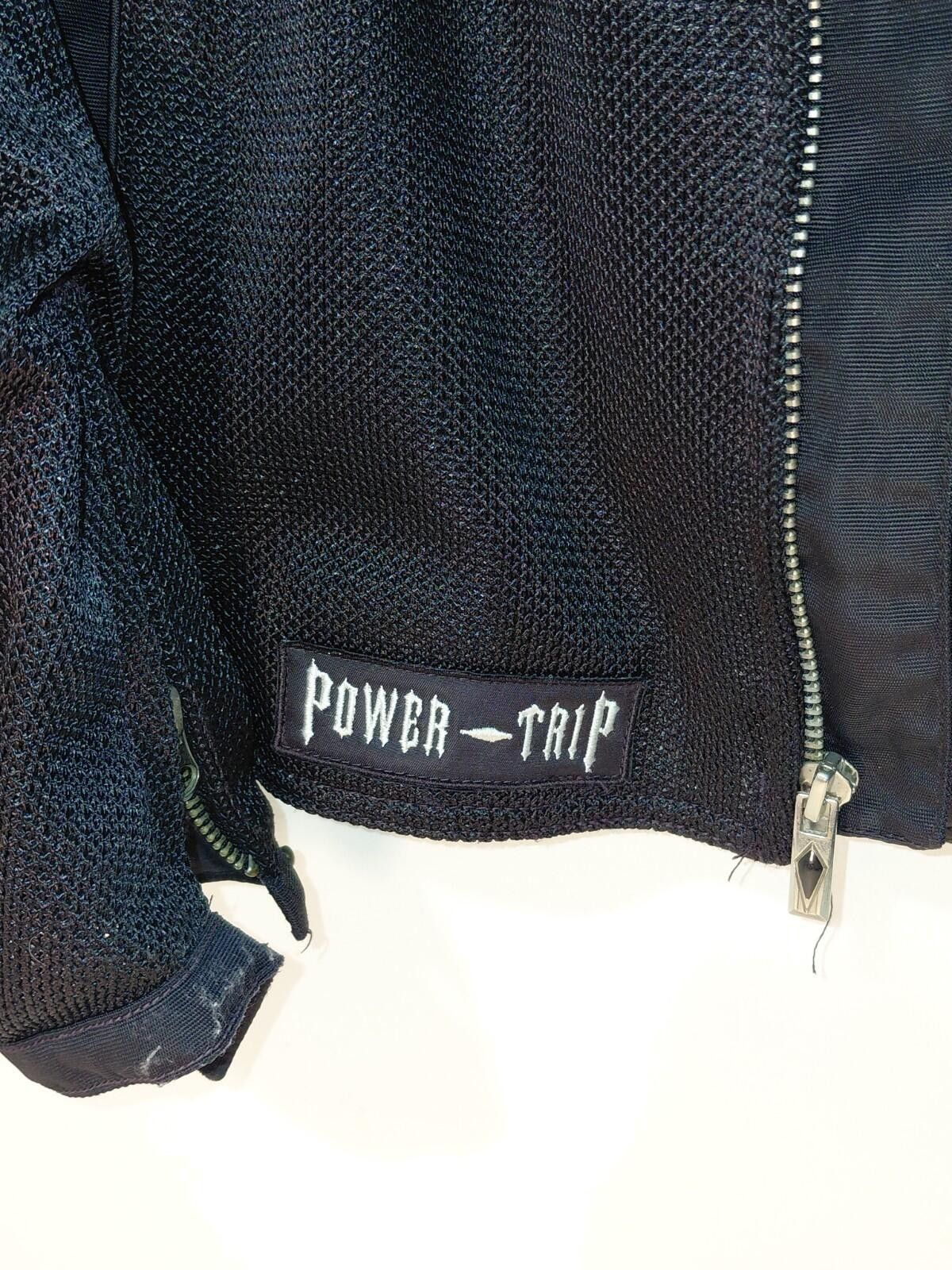 Other Power Trip Black&Grey Mesh Motorcycle Jacket Size 2XL Padded Size ONE SIZE - 2 Thumbnail