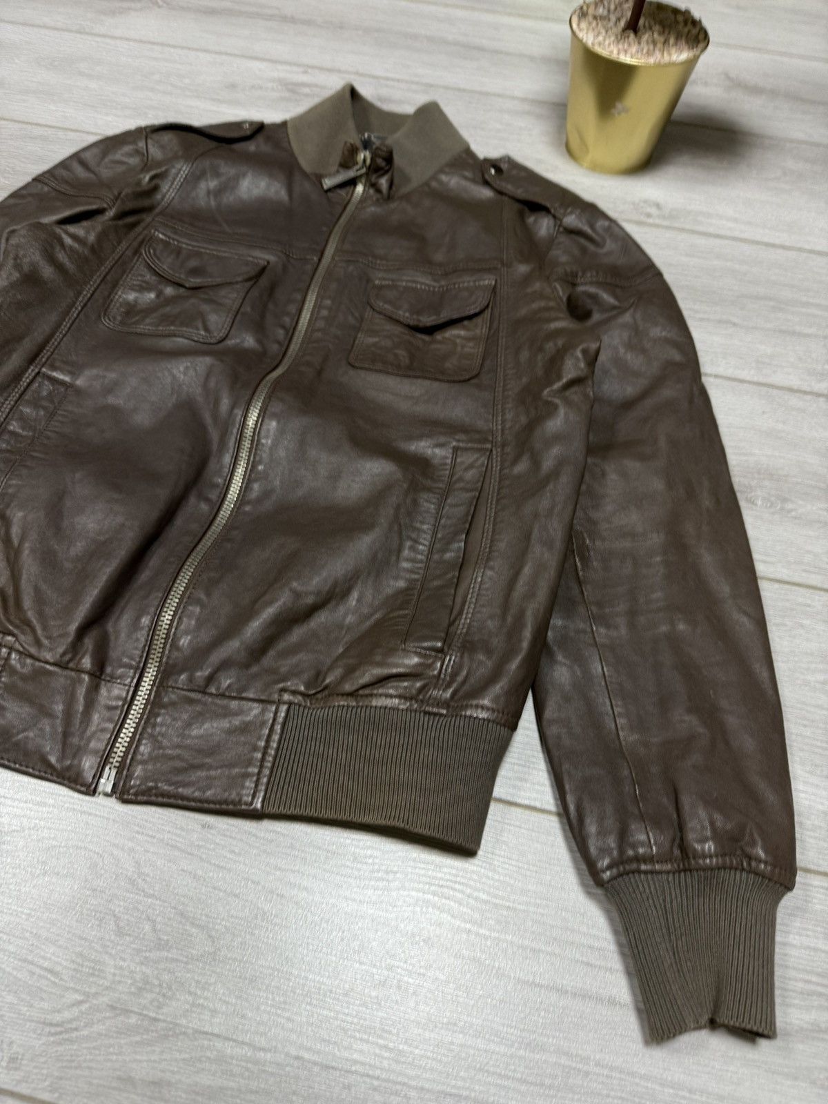 Just Cavalli Just Cavalli vintage leather jacket Size US L / EU 52-54 / 3 - 4 Thumbnail