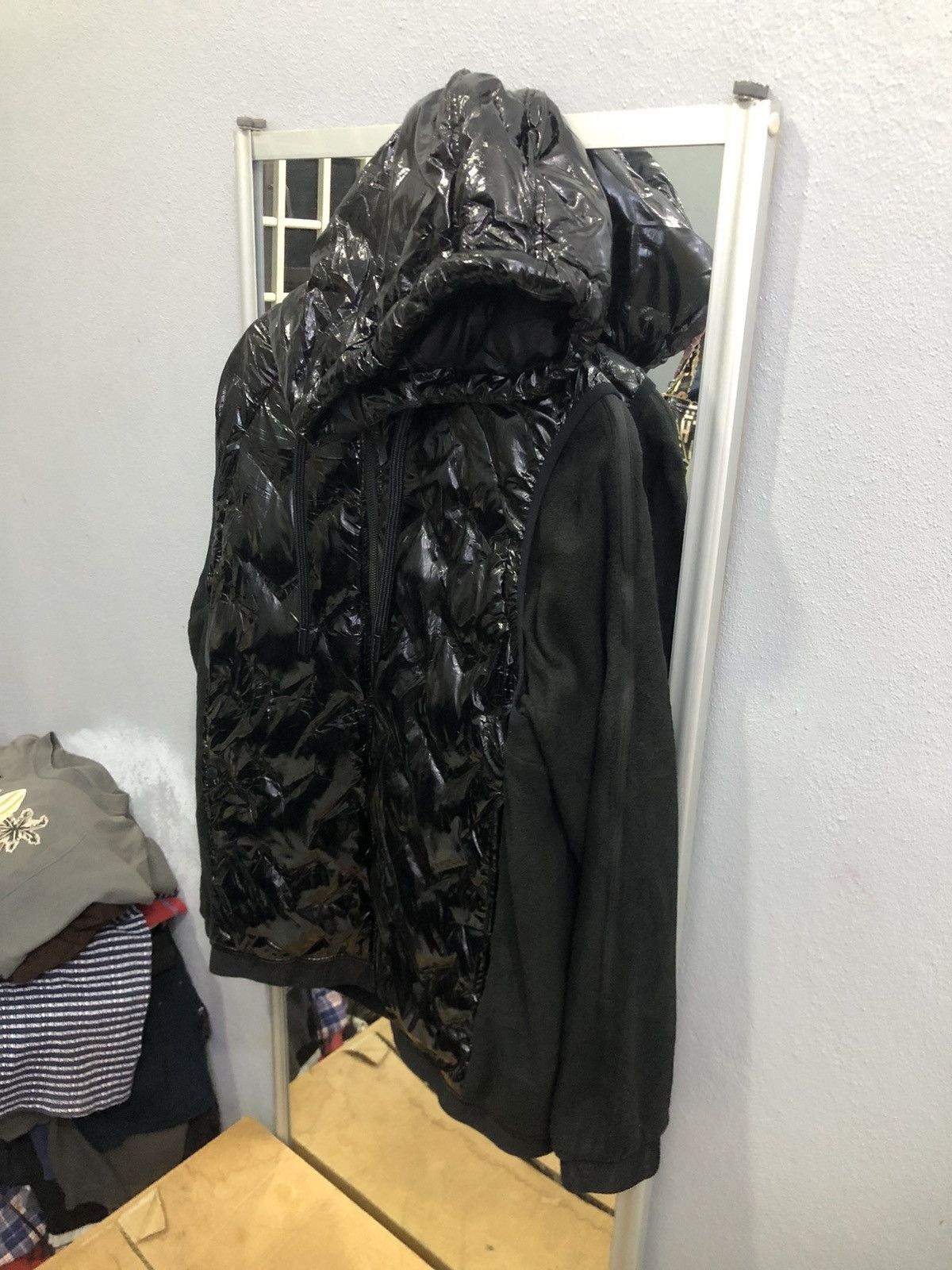 Japanese Brand Japan Field Core Gloss Puffer Vest Hybrid Jacket Size US XL / EU 56 / 4 - 2 Thumbnail