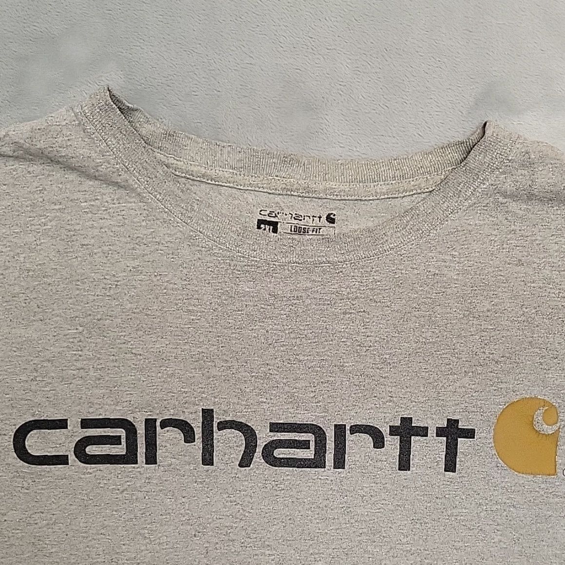 Carhartt Carhartt Shirt Mens XXL Gray Loose Fit Crewneck Short Sleeve Work Tee Shirt Size US XXL / EU 58 / 5 - 3 Thumbnail