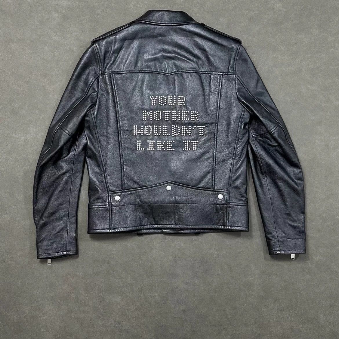 Saint Laurent Paris Rare AW13 Trapunto Biker Jacket Sz 48 | Grailed