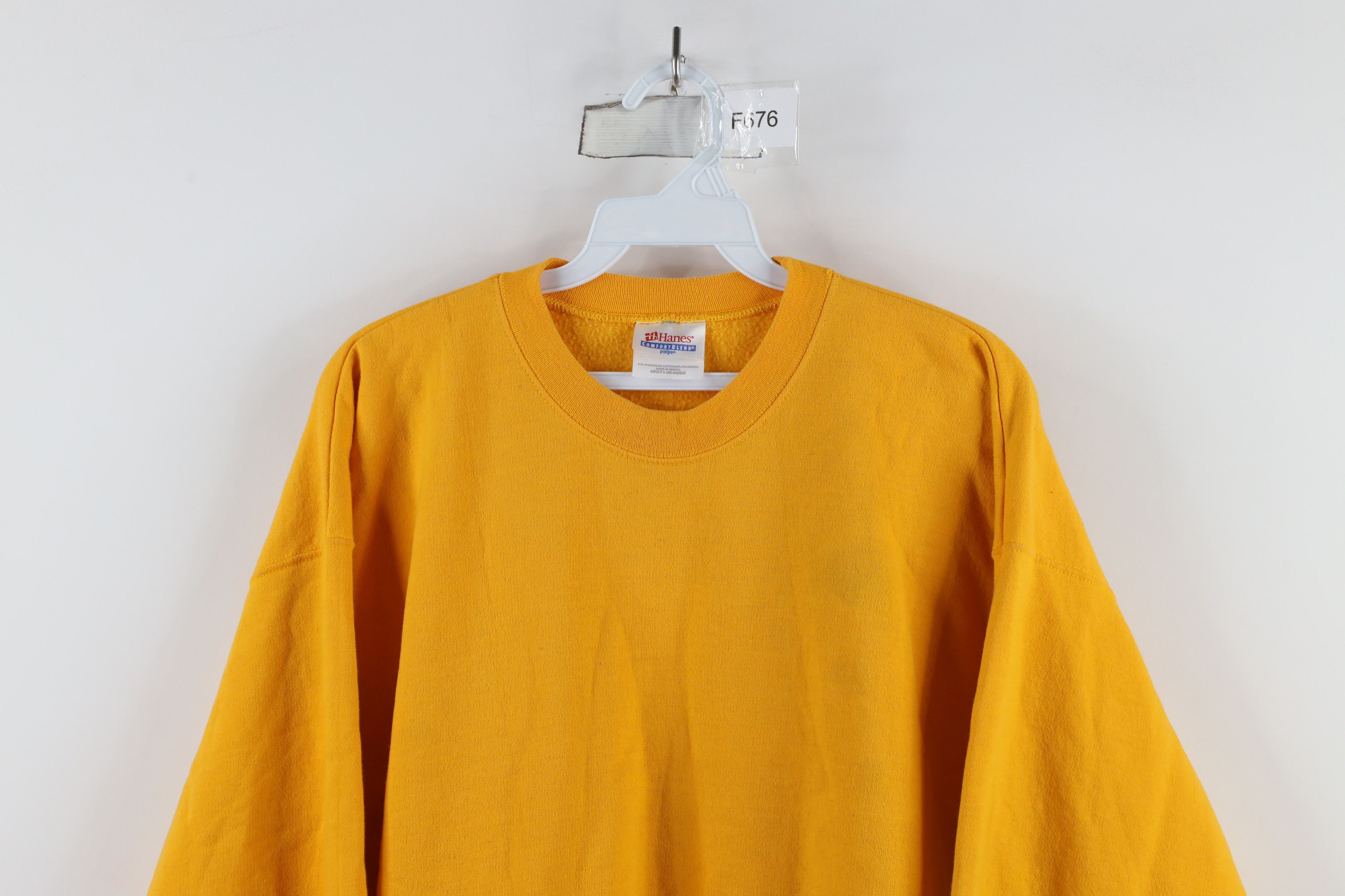 Vintage Vintage 90s Streetwear Faded Blank Crewneck Sweatshirt Size US L / EU 52-54 / 3 - 2 Thumbnail
