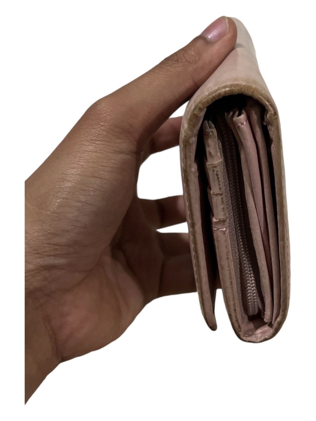 Genuine Leather × Vivienne Westwood OG Vivienne Westwood Orb Logo Rose Gold Leather Long Wallets Size ONE SIZE - 7 Thumbnail