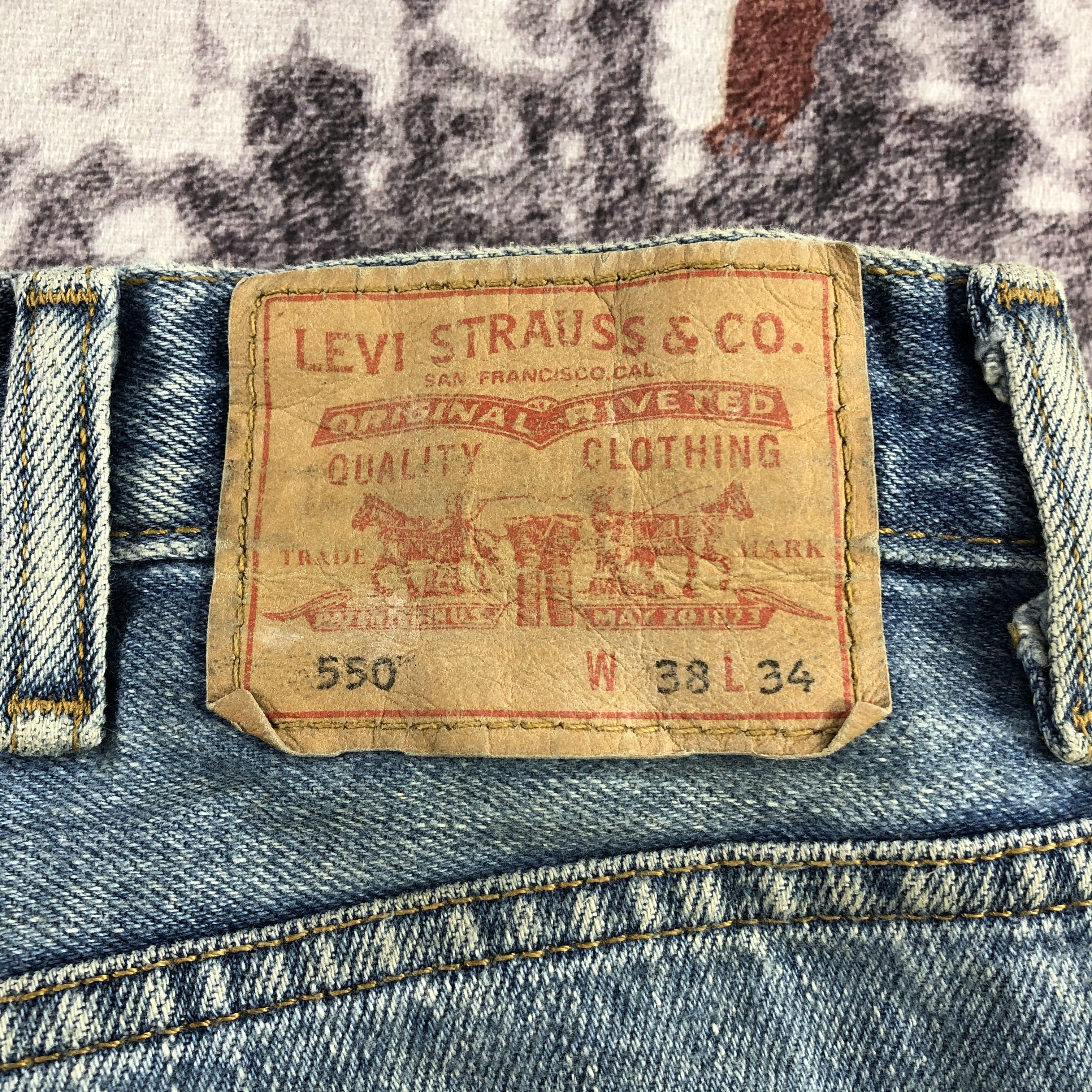 Levi's × Vintage Vintage Blue Wash Levis 550 Jeans-JM3171 Size US 39 - 7 Thumbnail