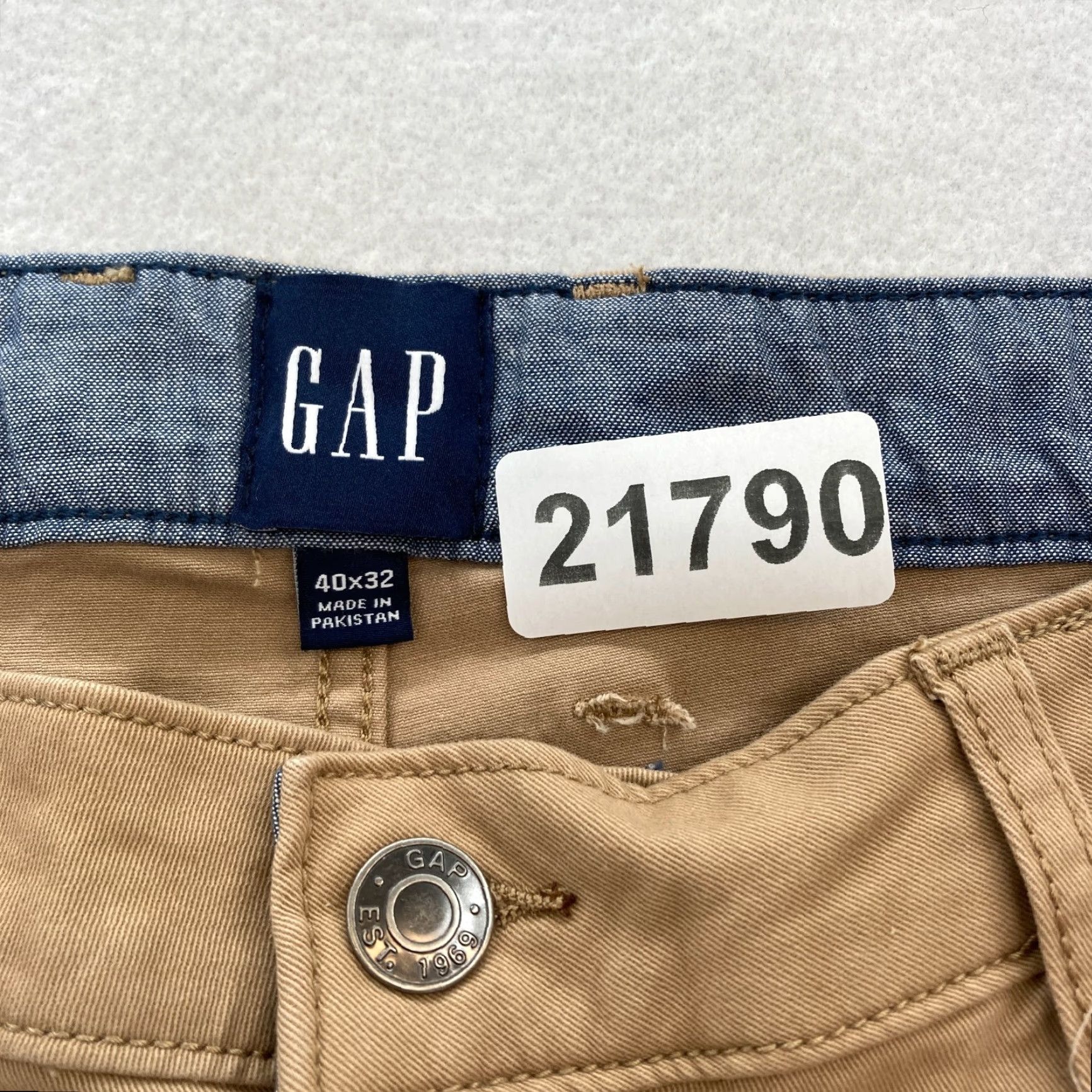 Gap GAP 5 Pocket Pant Mens 40x32 Slim Fit Straight Leg Brown Stretch Twill Chino NWT Size US 40 / EU 56 - 4 Thumbnail