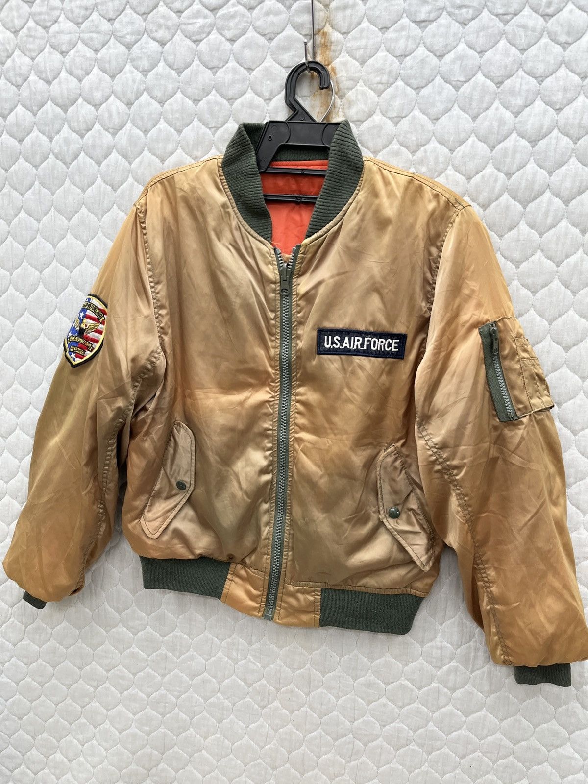 Hypebeast 🔥🔥🔥STEALS US AIR FORCE MA-1 SUN FADED JACKET Size US S / EU 44-46 / 1 - 3 Thumbnail