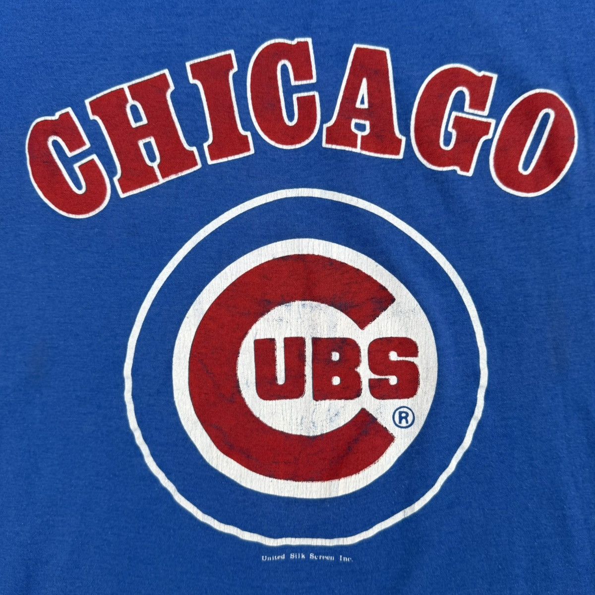 Other Vintage 80s Chicago Cubs Logo T-Shirt Blue Medium MLB USA Size US M / EU 48-50 / 2 - 3 Thumbnail