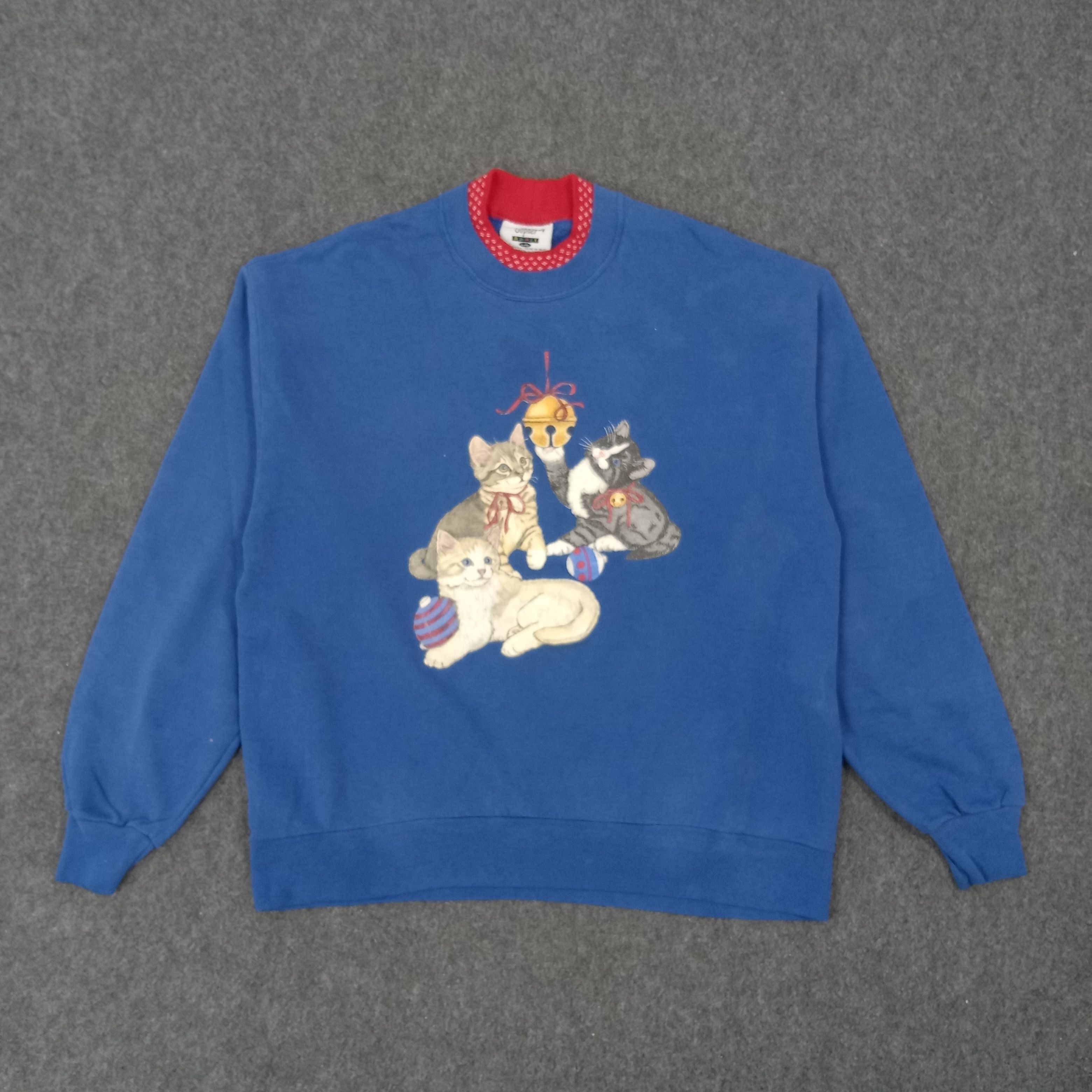 Vintage Vintage Gopher Sport Cats Lover 90s Sweatshirt C263N10 Size US M / EU 48-50 / 2 - 1 Thumbnail