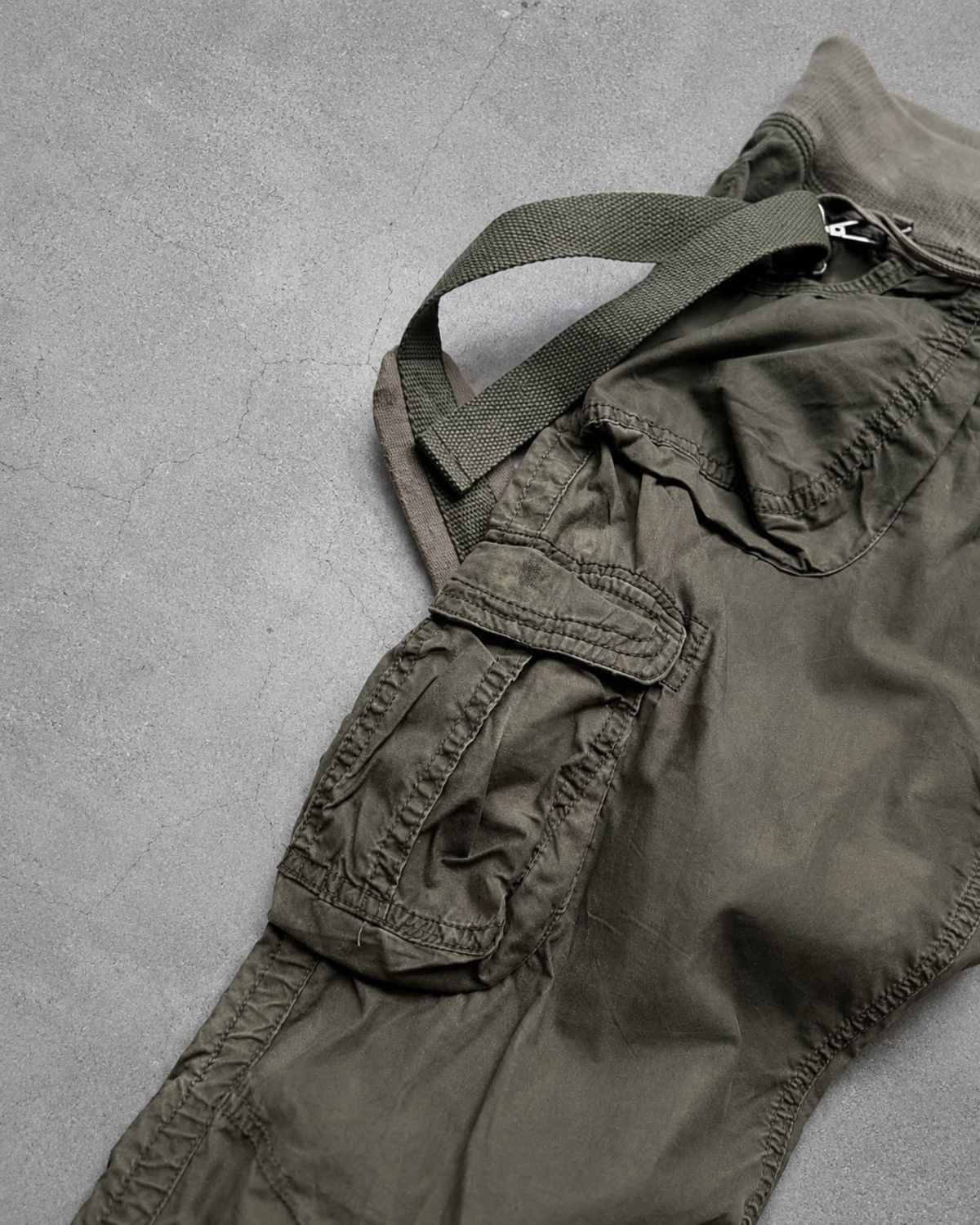 Le Grande Bleu (L.G.B.) GOA suspender flare cargo pants Size US 29 - 7 Thumbnail