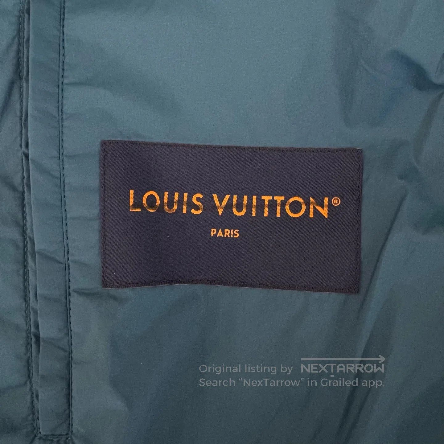 Louis Vuitton Louis Vuitton Relief-printed logo zipper straight-cut slee Size US M / EU 48-50 / 2 - 3 Thumbnail