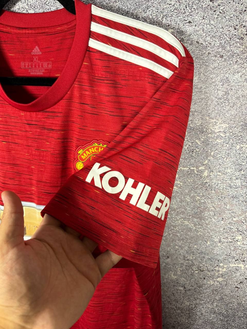 Adidas Manchester United 2020/21 Home Adidas Soccer Jersey XL Size Size US XL / EU 56 / 4 - 5 Thumbnail