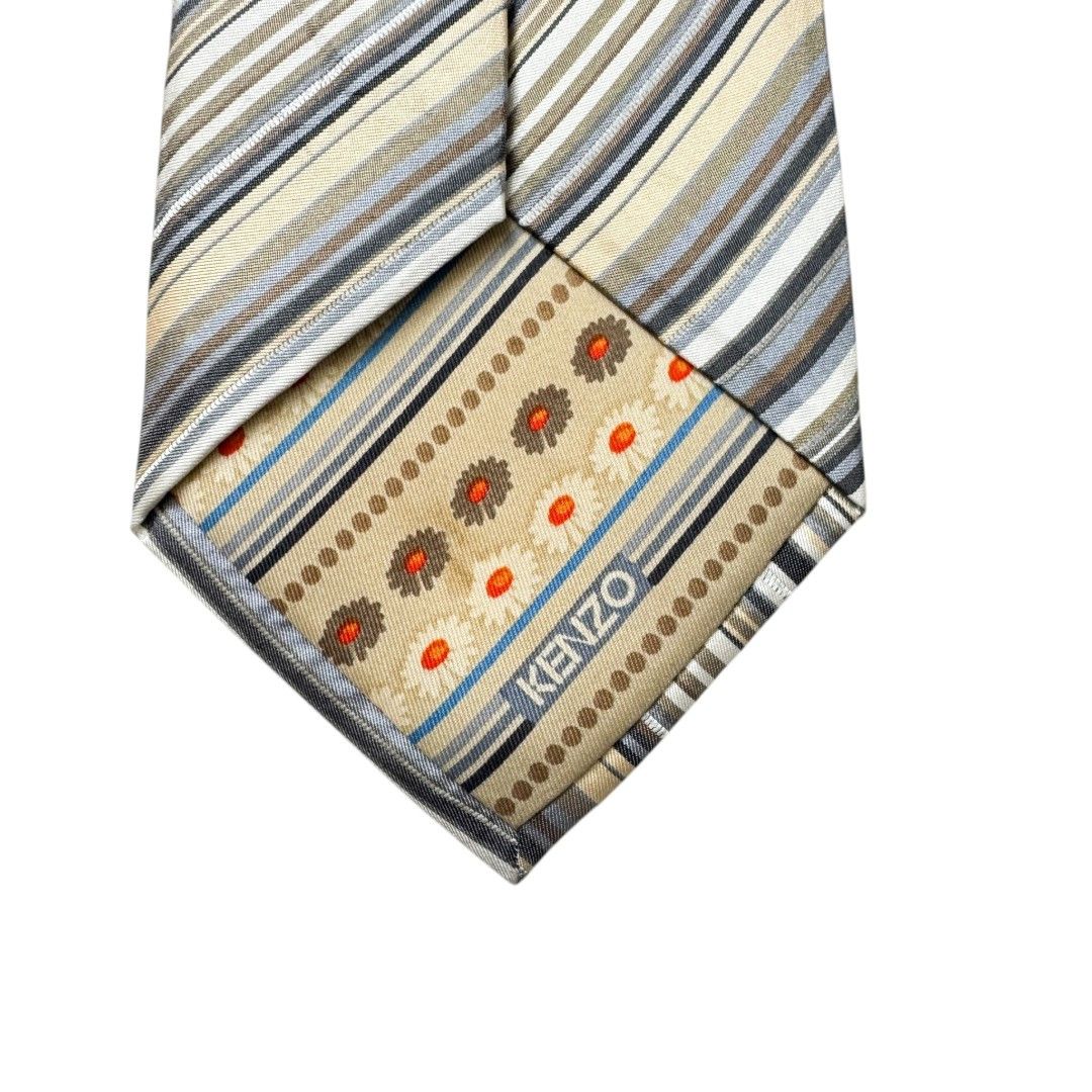 Kenzo Silk Tie 60" Multicolor Designer Luxury Tie Size ONE SIZE - 4 Thumbnail
