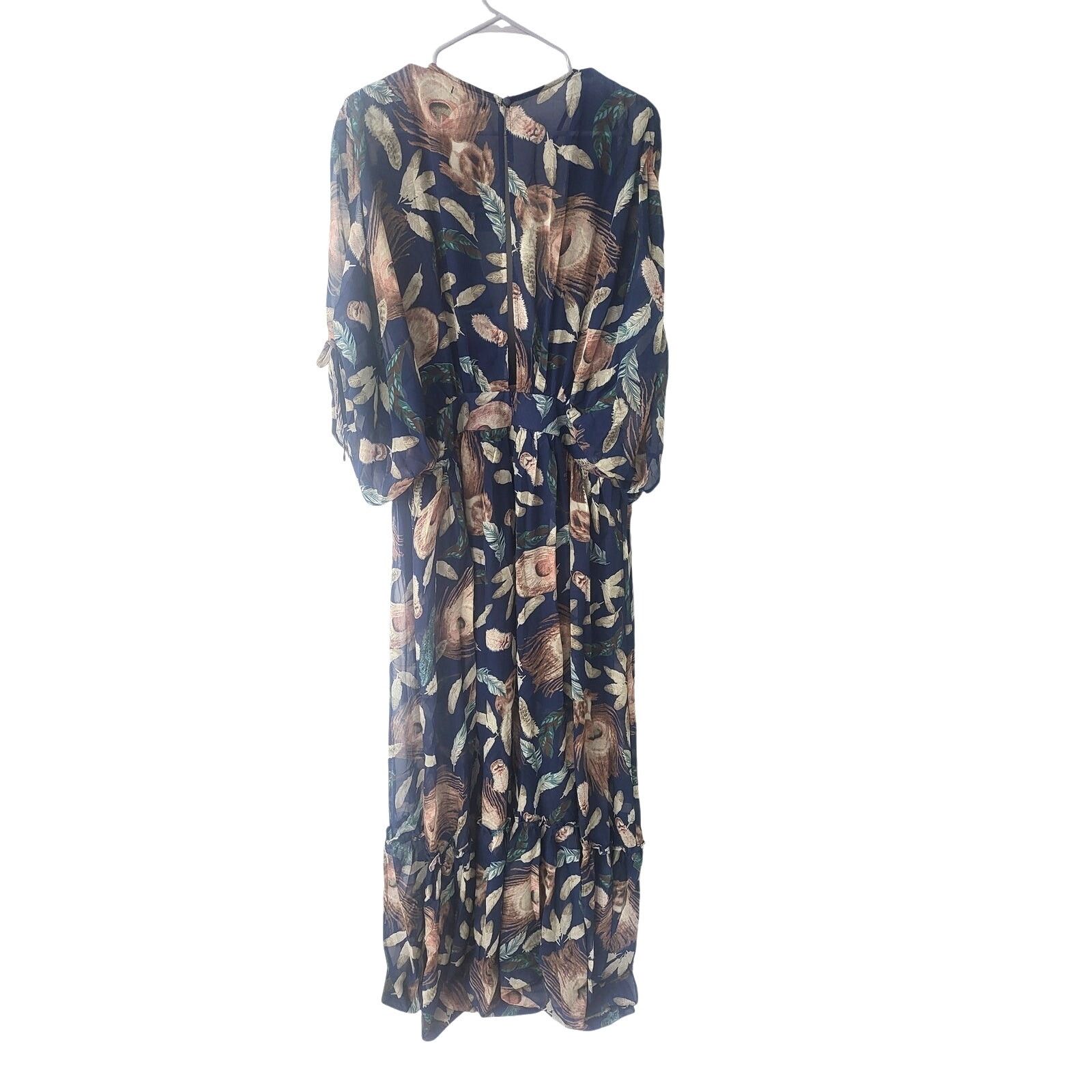 Other Fashion Nova Farrah Floral Maxi Dress - Navy/Combo - 2X | Grailed