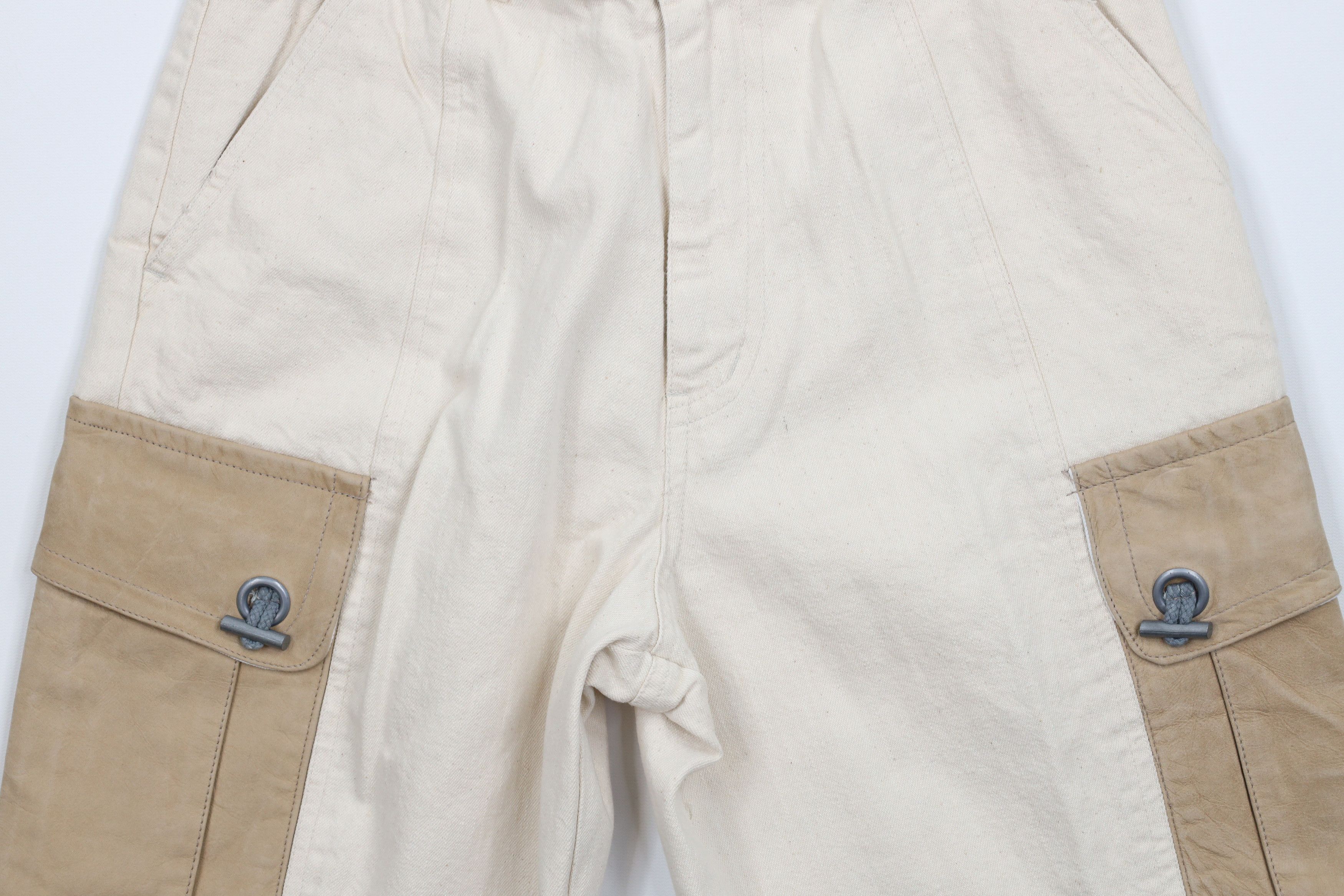 Vintage Deadstock Vintage 90s Streetwear Trim Denim Cargo Shorts Size US 30 / EU 46 - 3 Thumbnail