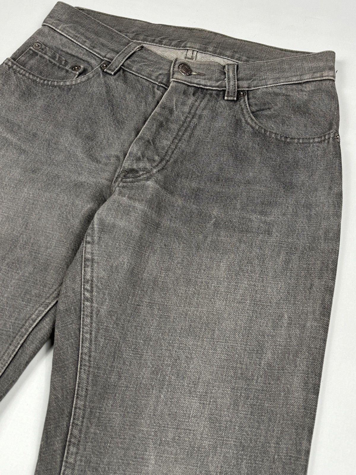 Helmut Lang 1999 Grey Sanded Denim Jeans Size US 28 / EU 44 - 4 Thumbnail