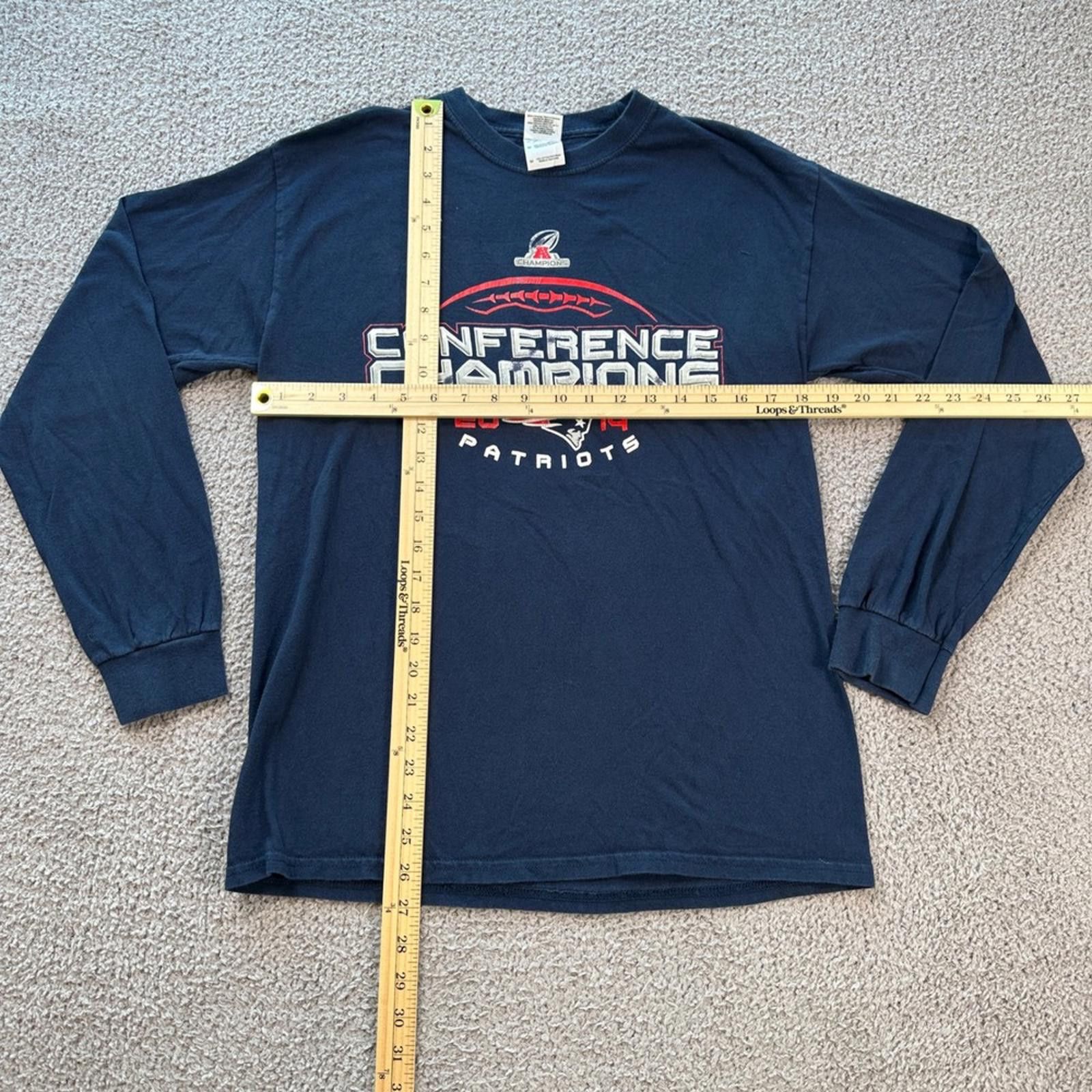 Gildan New England Patriots 2014 Conference Champions Shirt Mens M Size US M / EU 48-50 / 2 - 2 Thumbnail