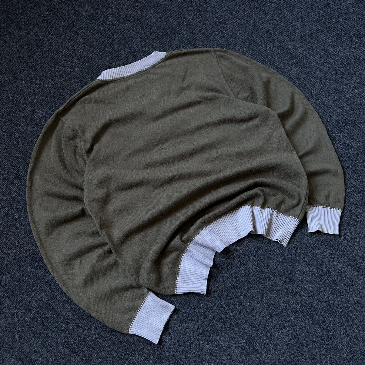 Le Grande Bleu (L.G.B.) VTG Knit V Neck Sweater Vintage Green Y2K 00s Size M Grunge Size US M / EU 48-50 / 2 - 5 Thumbnail