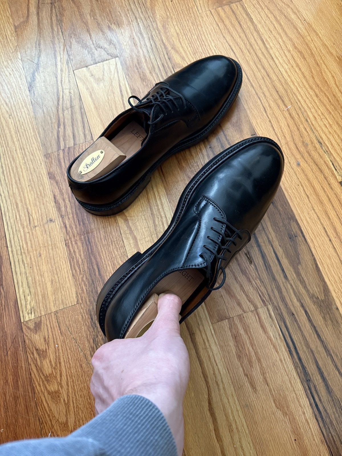 Alden Alden 9901 Plain Toe Blucher Size US 11.5 / EU 44-45 - 3 Thumbnail
