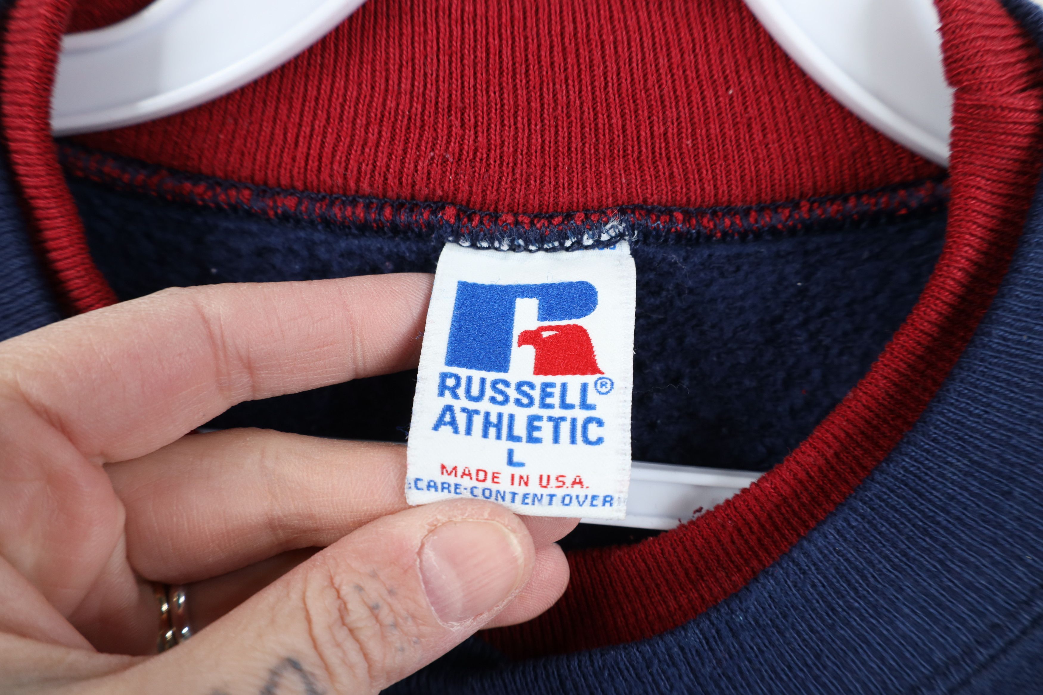 Russell Athletic Vintage 90s Russell Athletic Football Jersey Sweatshirt USA Size US L / EU 52-54 / 3 - 7 Thumbnail