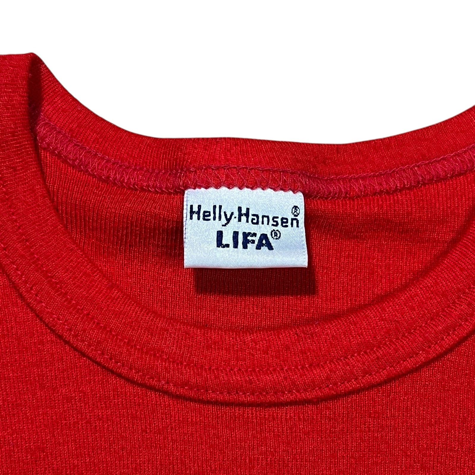 Helly Hansen × Vintage 80s Helly Hansen red checkered print longsleeve thermal Size US S / EU 44-46 / 1 - 5 Thumbnail