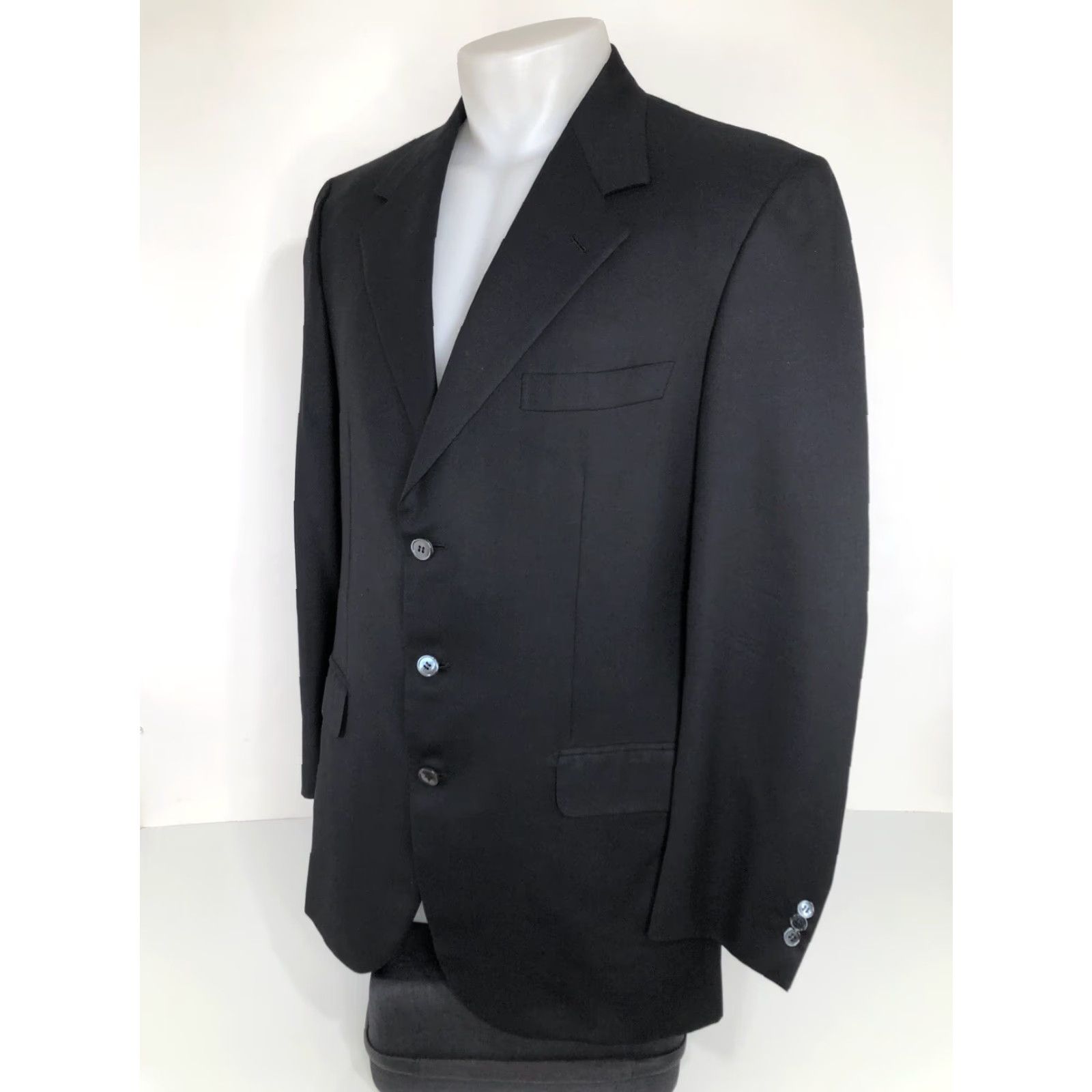 Brioni BRIONI / Bashford Blazer Jacket Wool 3 Button 42R Black Men Blazer Italy VN48 Size 42R - 3 Thumbnail