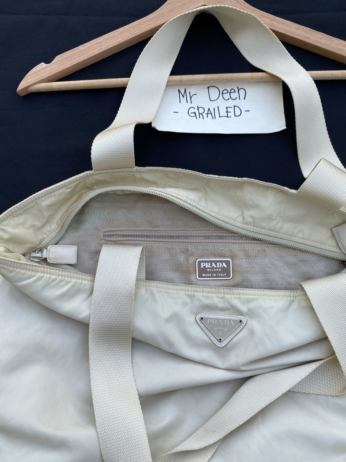 Prada Rare Vintage PRADA Nylon Tote Bag Size ONE SIZE - 12 Thumbnail