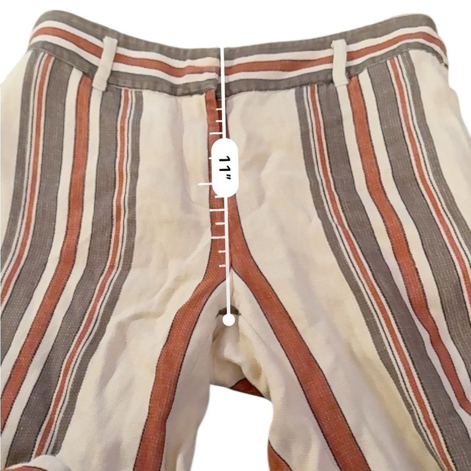 Rebecca Minkoff Rebecca Minkoff Molly Striped High Rise Straight Pants 4 Size 27" / US 4 / IT 40 - 11 Thumbnail