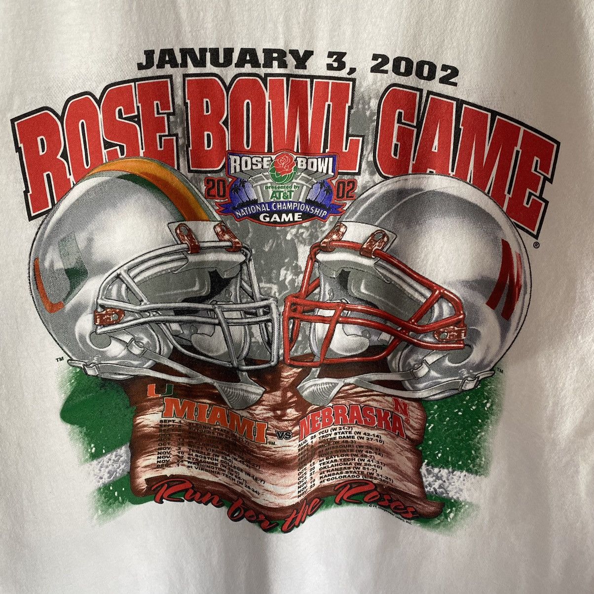 NFL × Vintage Vintage NFL Rose Bowl Miami Hurricanes Nebraska Size US L / EU 52-54 / 3 - 3 Thumbnail