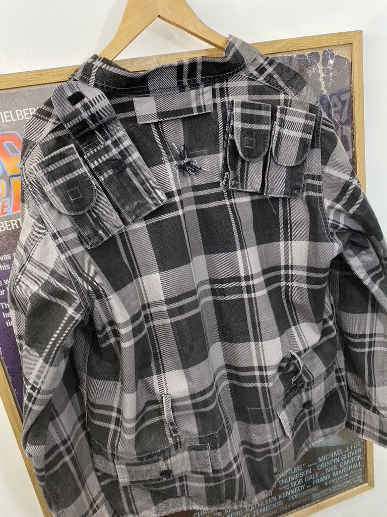 Bape 00s Bape Classics Plaid Check Multi Pocket Utility Jacket Size US M / EU 48-50 / 2 - 3 Thumbnail