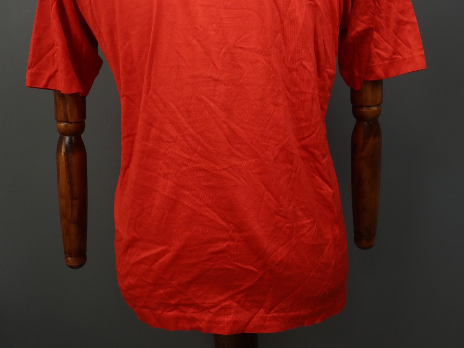 Givenchy Givenchy Red Cotton Collared Popover Polo Shirt Size L Size US L / EU 52-54 / 3 - 11 Thumbnail