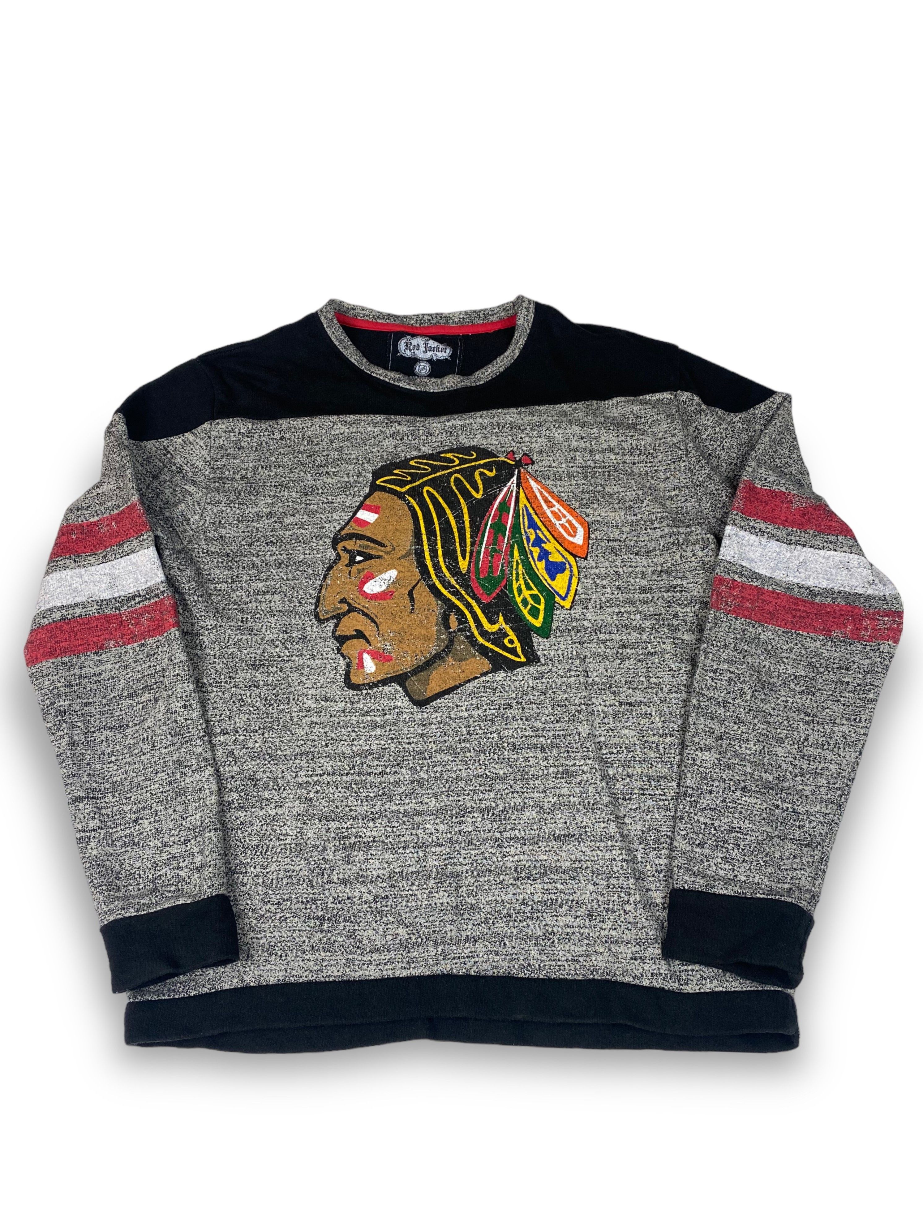 NHL NHL X RED JACKET Chicago Blackhawks SweatShirt Big Logo M577 Size US M / EU 48-50 / 2 - 1 Thumbnail