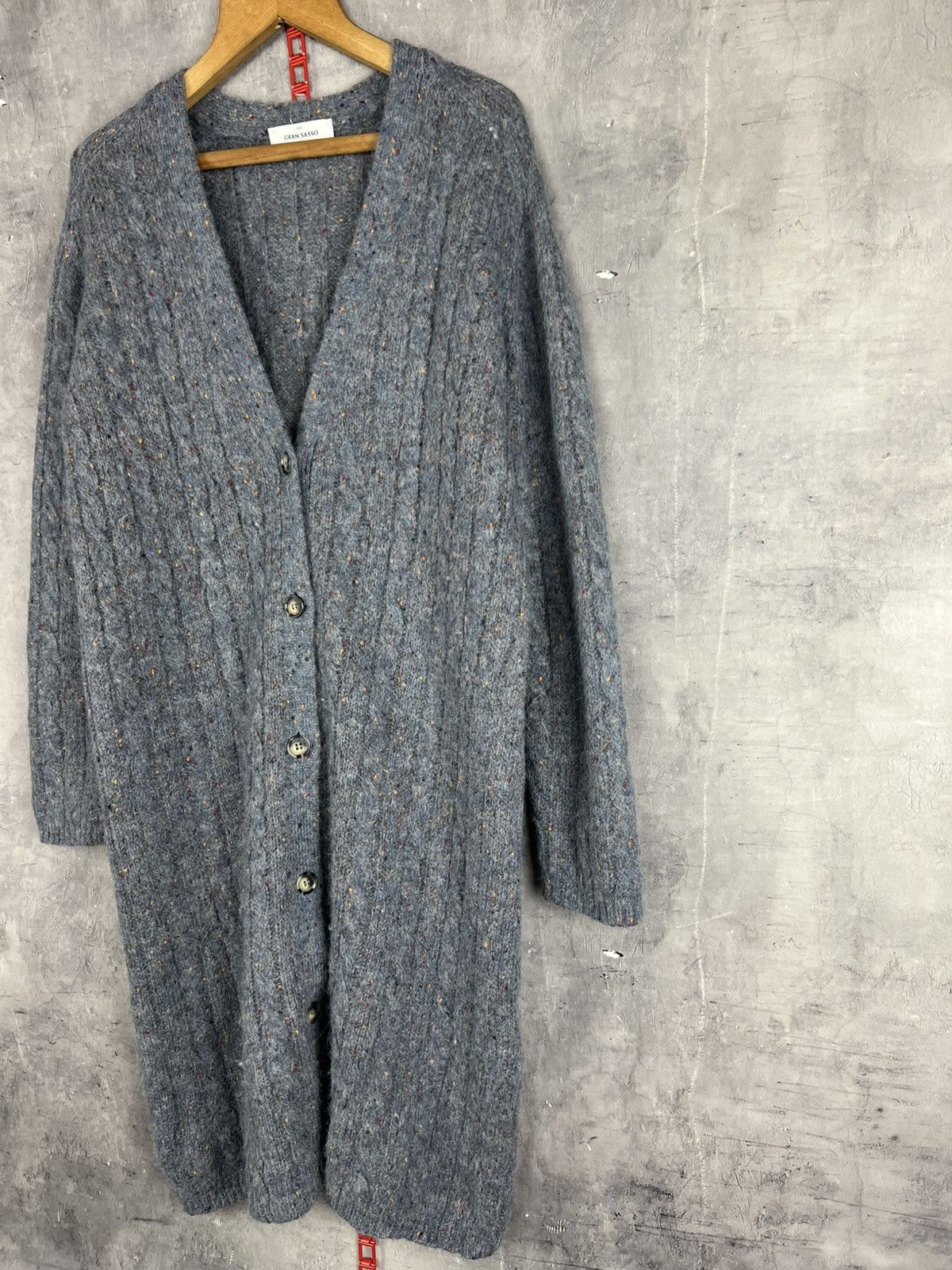 Gran Sasso Gran Sasso Alpaca Women Long Cardigan Size 46 Size L / US 10 / IT 46 - 5 Thumbnail