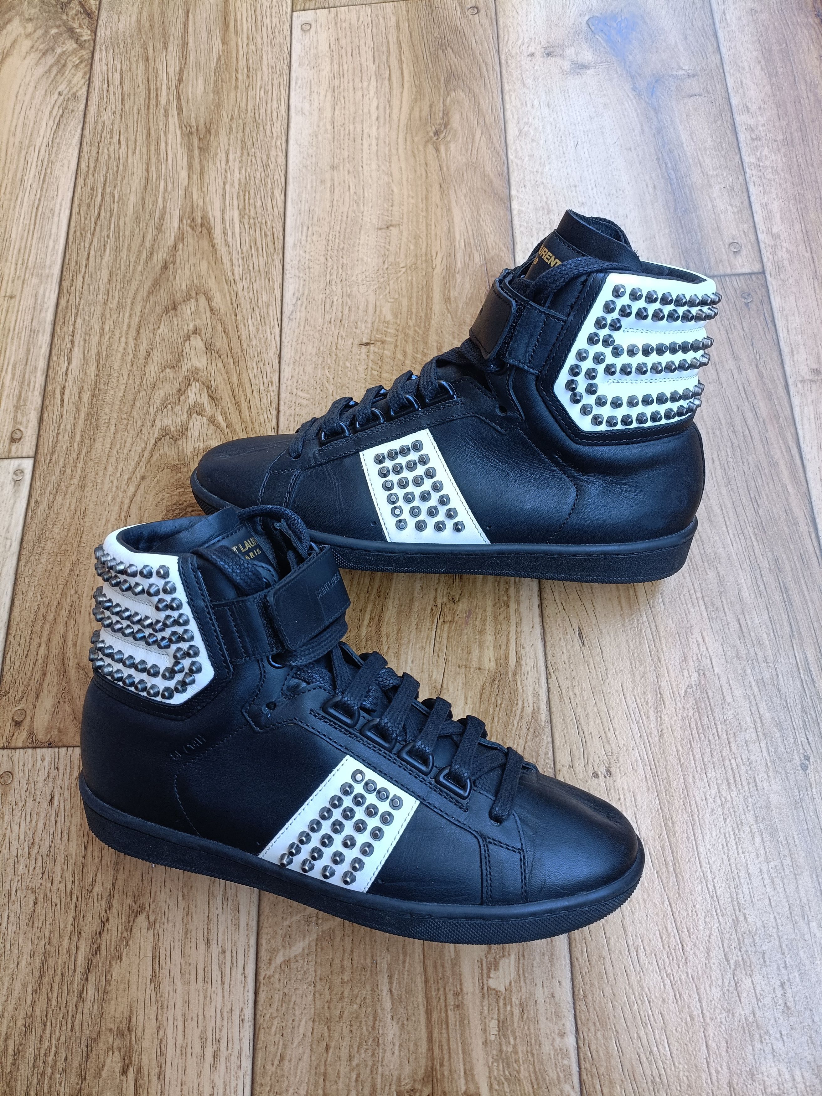 Saint Laurent Paris Saint Laurent High Top Trainers Size US 5 / IT 35 - 2 Thumbnail