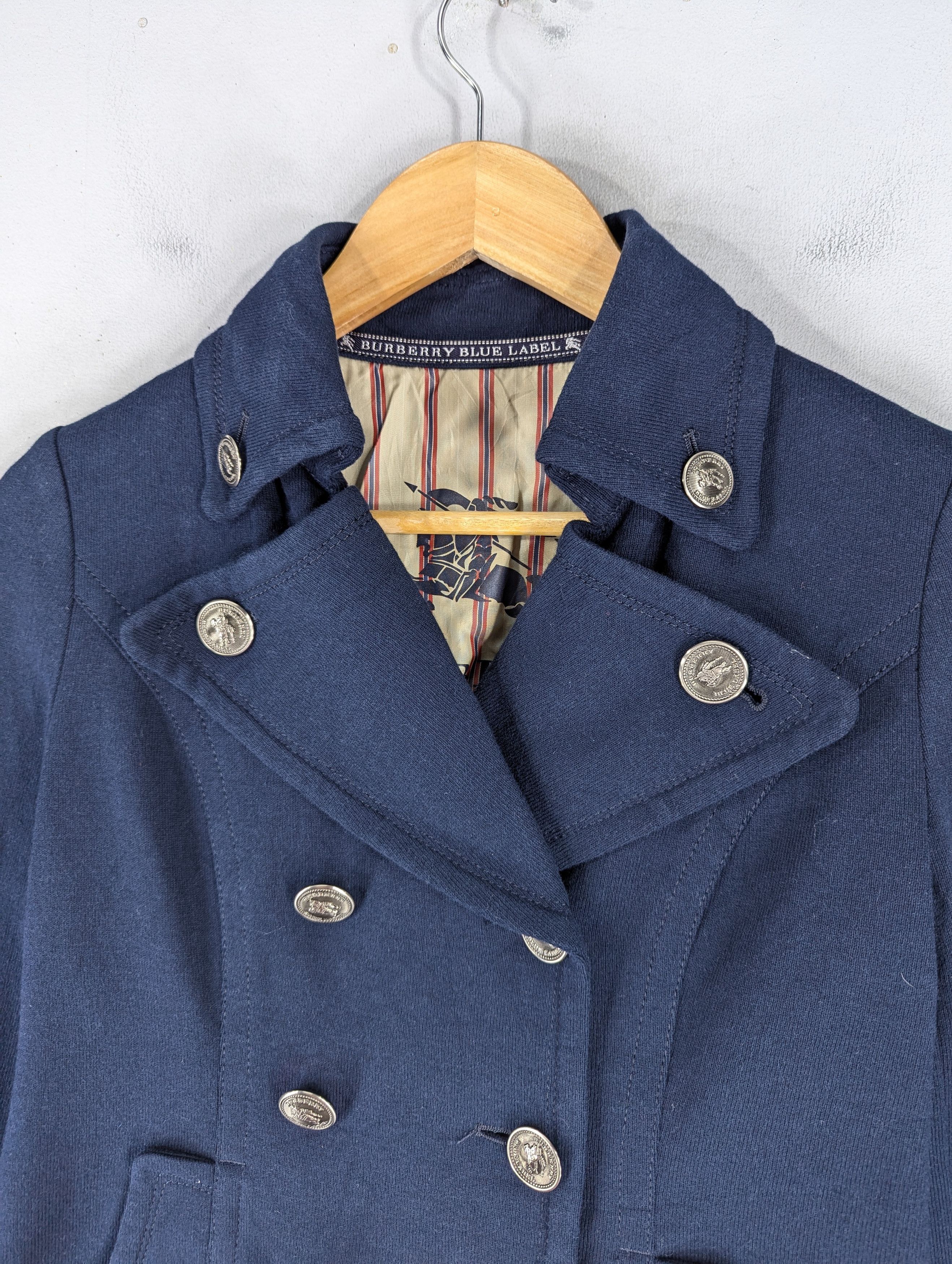 Burberry Burberry Blue Label Cropped Double Breasted Wool Coat Jacket Size XS / US 0-2 / IT 36-38 - 6 Thumbnail