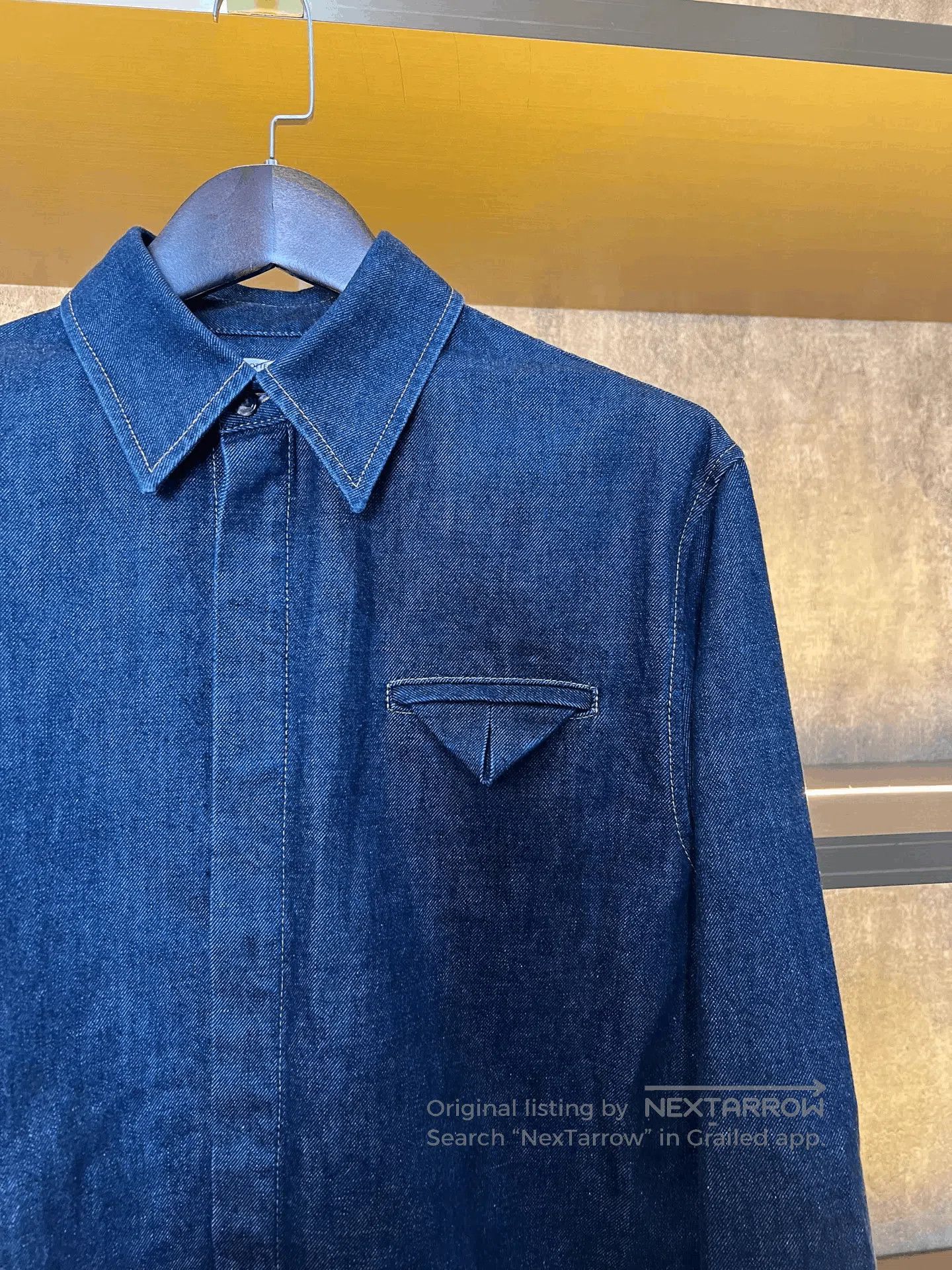 Bottega Veneta Bottega Veneta Dark Blue Denim Shirt. Size US S / EU 44-46 / 1 - 3 Thumbnail