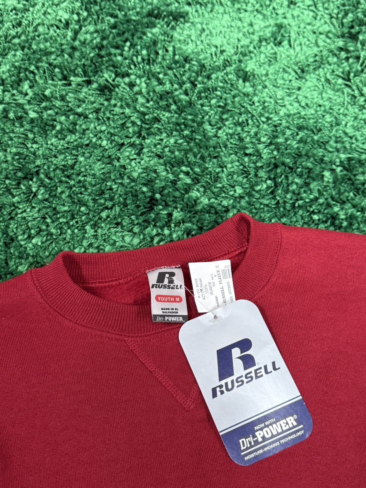 Russell Athletic Vintage Deadstock Old Stock Russell Red Sweatshirt Youth M Size US XS / EU 42 / 0 - 4 Thumbnail