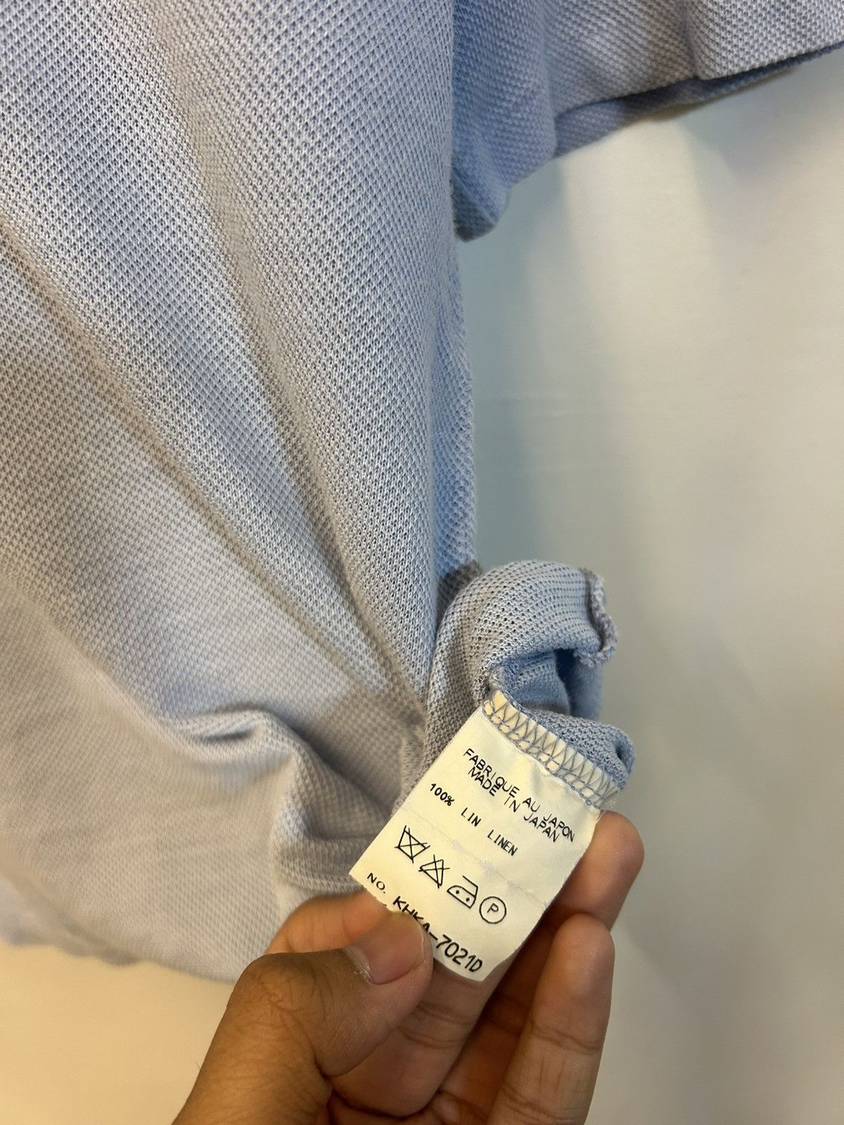 KEITAMARUYAMA VINTAGE💥Keita Maruyama Tokyo Paris Cropped Linen V-Neck Tee Size US M / EU 48-50 / 2 - 4 Thumbnail