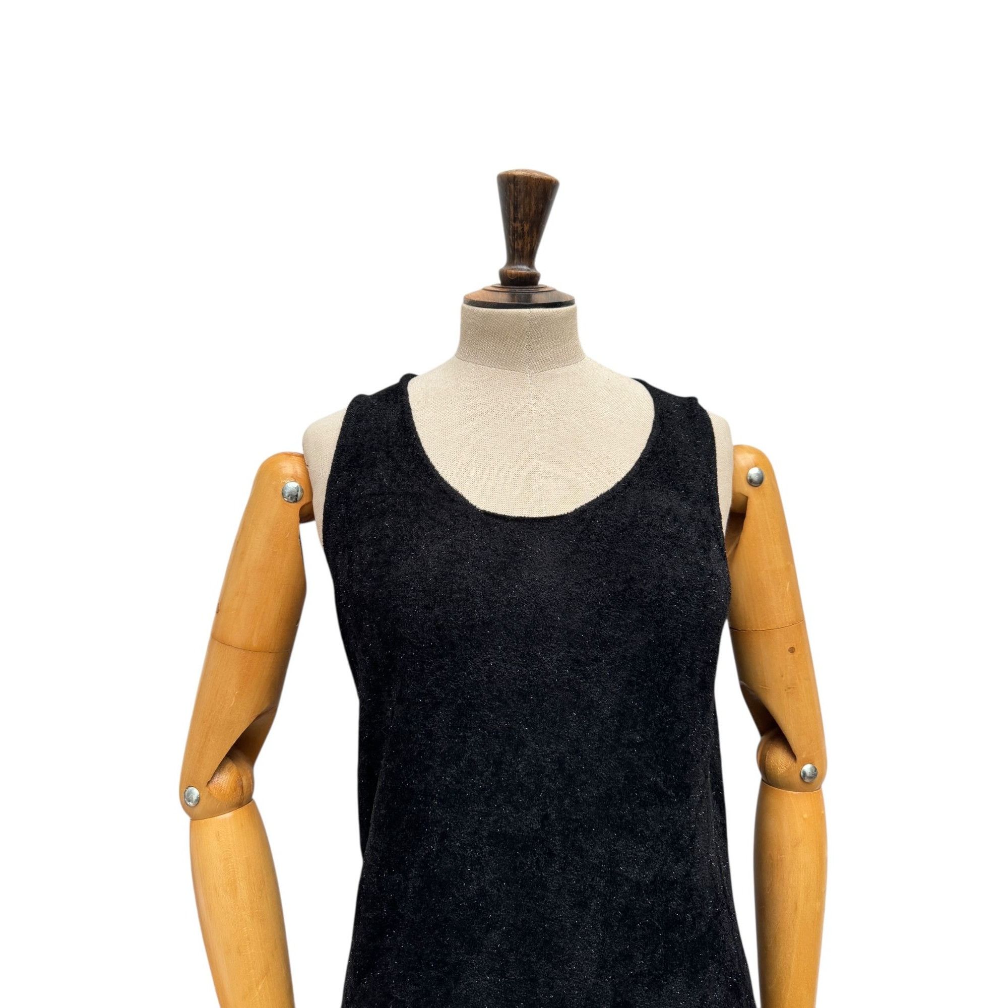 Comme des Garcons Black Velvet Dress Size M / US 6-8 / IT 42-44 - 2 Thumbnail