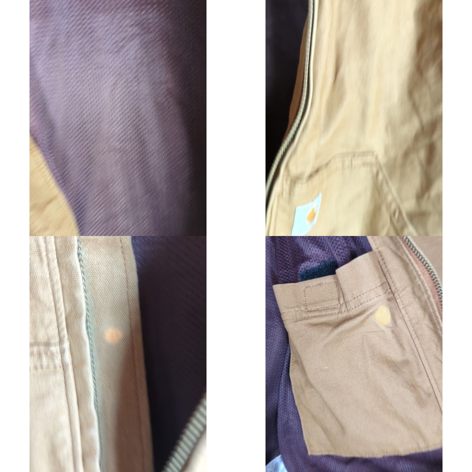 Carhartt Carhartt Women's Bomber Jacket Rugged Flex Crawford Brown Tan M Short Brown Canvas Zip Jacket Size M / US 6-8 / IT 42-44 - 8 Thumbnail